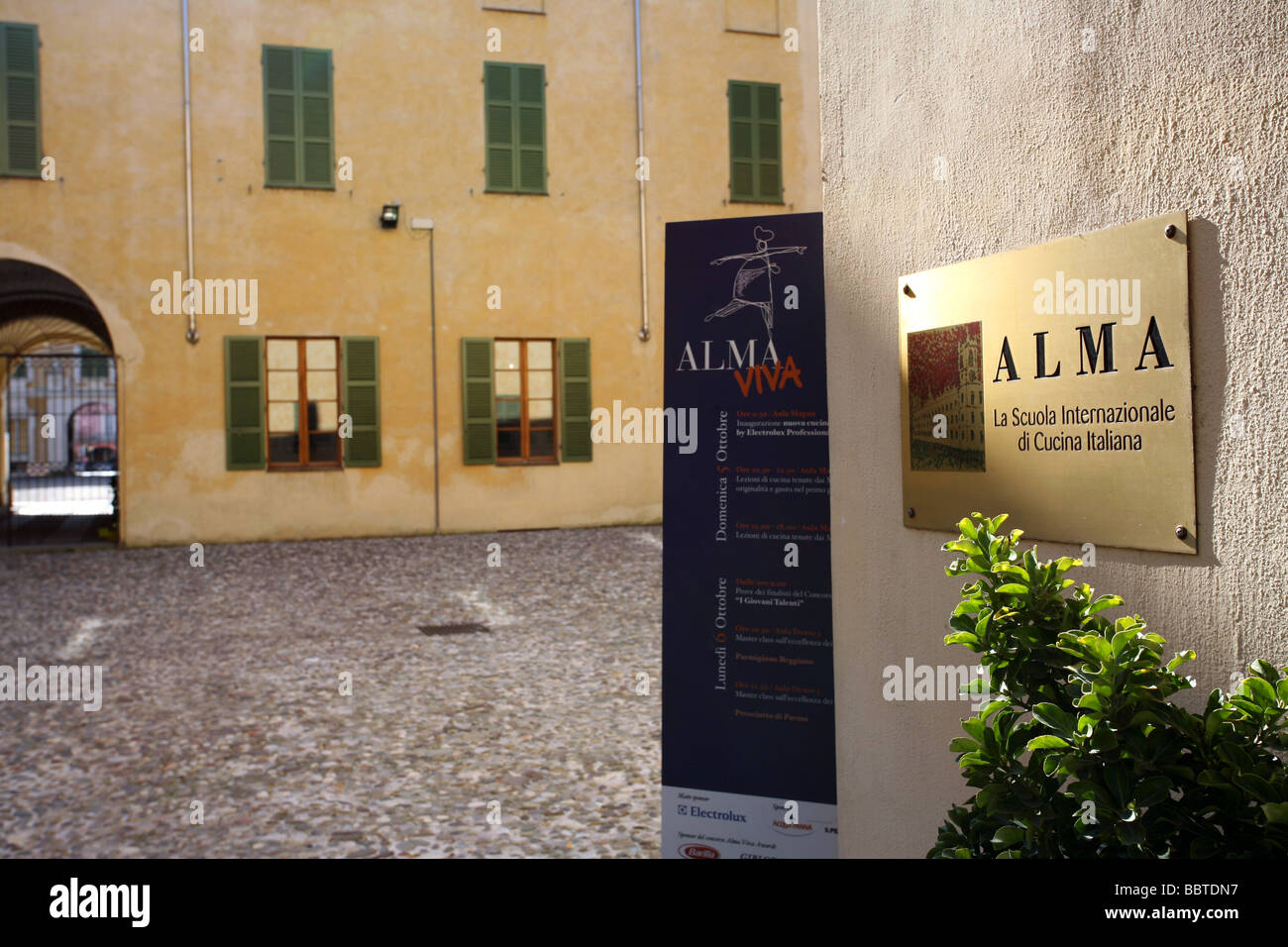The Ducal Palace of or Reggia di Colorno, ALMA, a world renowned Italian culinary school, Colorno, Parma, Emilia Romagna, Italy Stock Photo