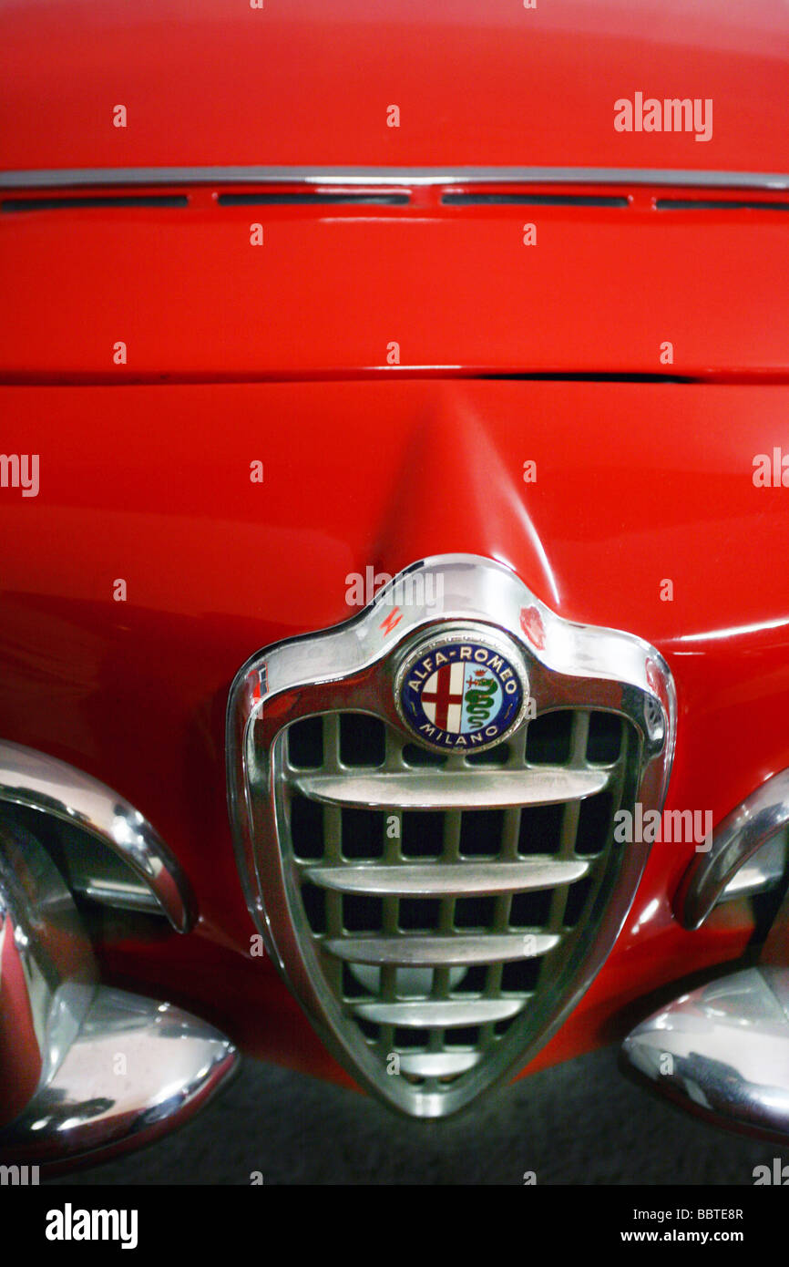 Grille, Alfa Romeo 1600 spider PininFarina, Milan Stock Photo - Alamy