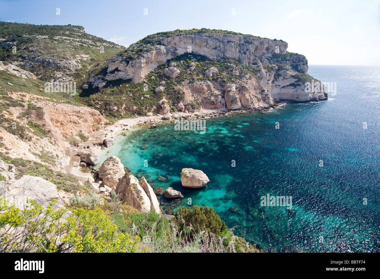 Cala Fighera, Cagliari, Sardinia, Italy Stock Photo - Alamy