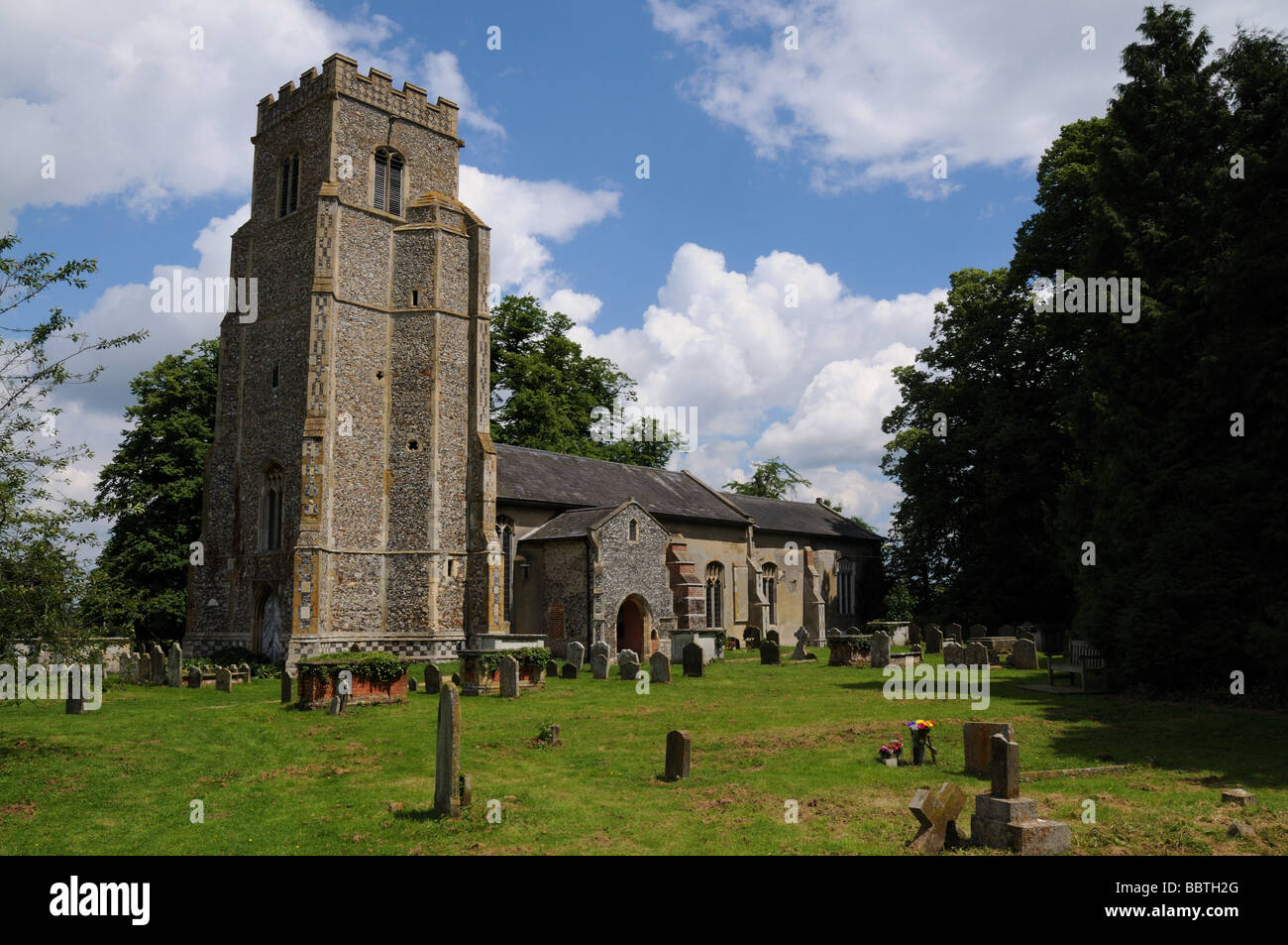Rendlesham Church Suffolk Stock Photo