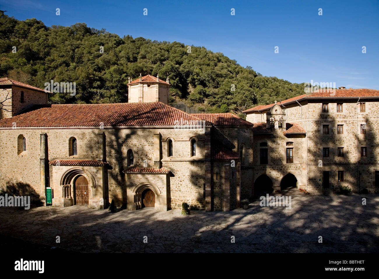 Monastery of Santo Toribio de Liebana Picos de Europa Cantabria Spain Stock Photo