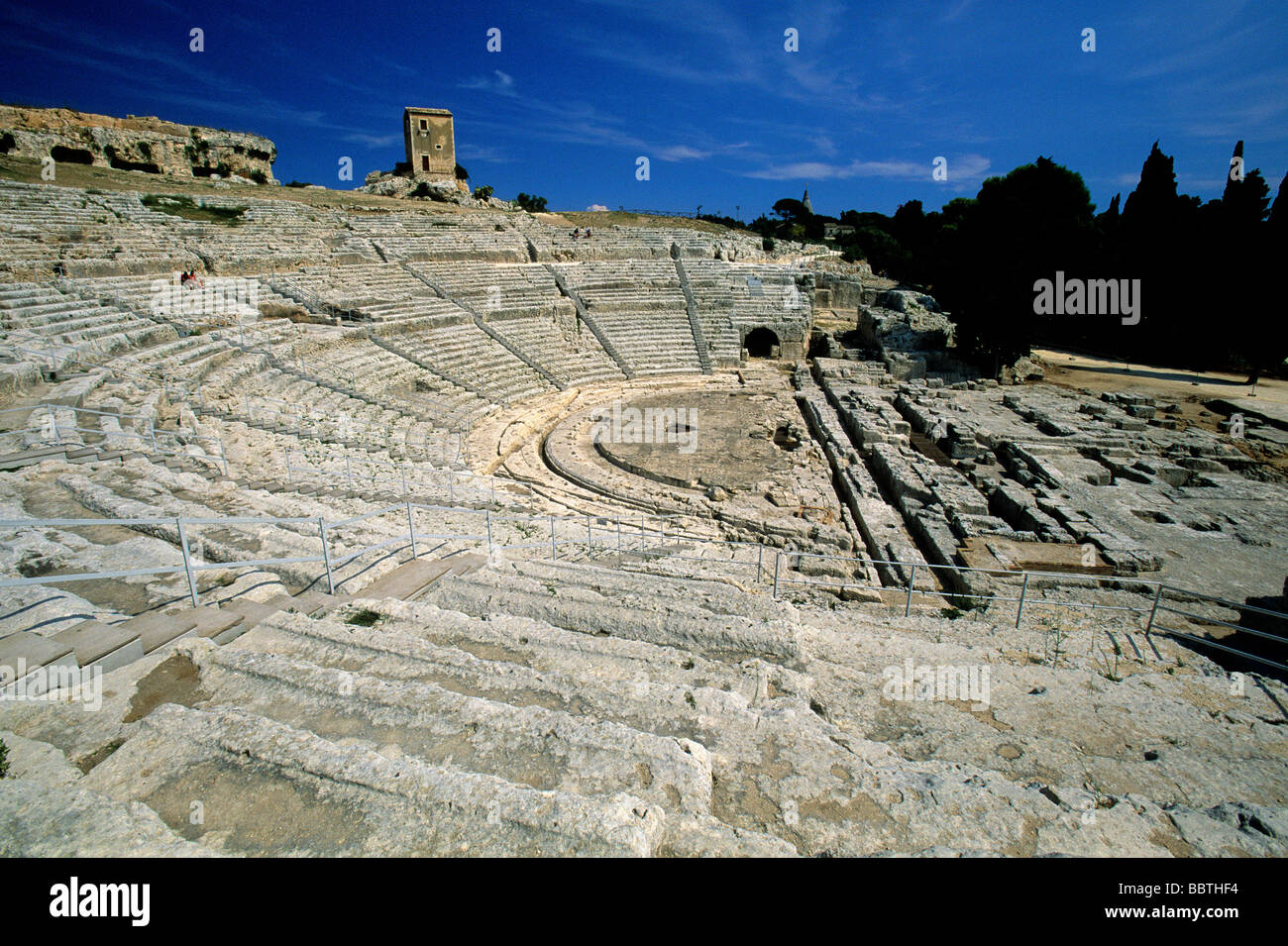 Greek theatre, Syracuse, Sicily, Italy Stock Photo - Alamy