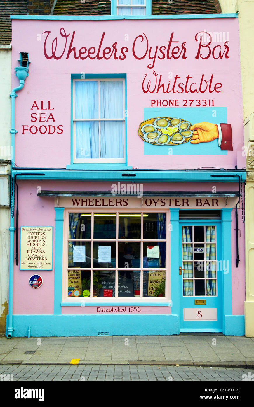 oyster bar, oyster shop, Whitstable, Kent Stock Photo Alamy