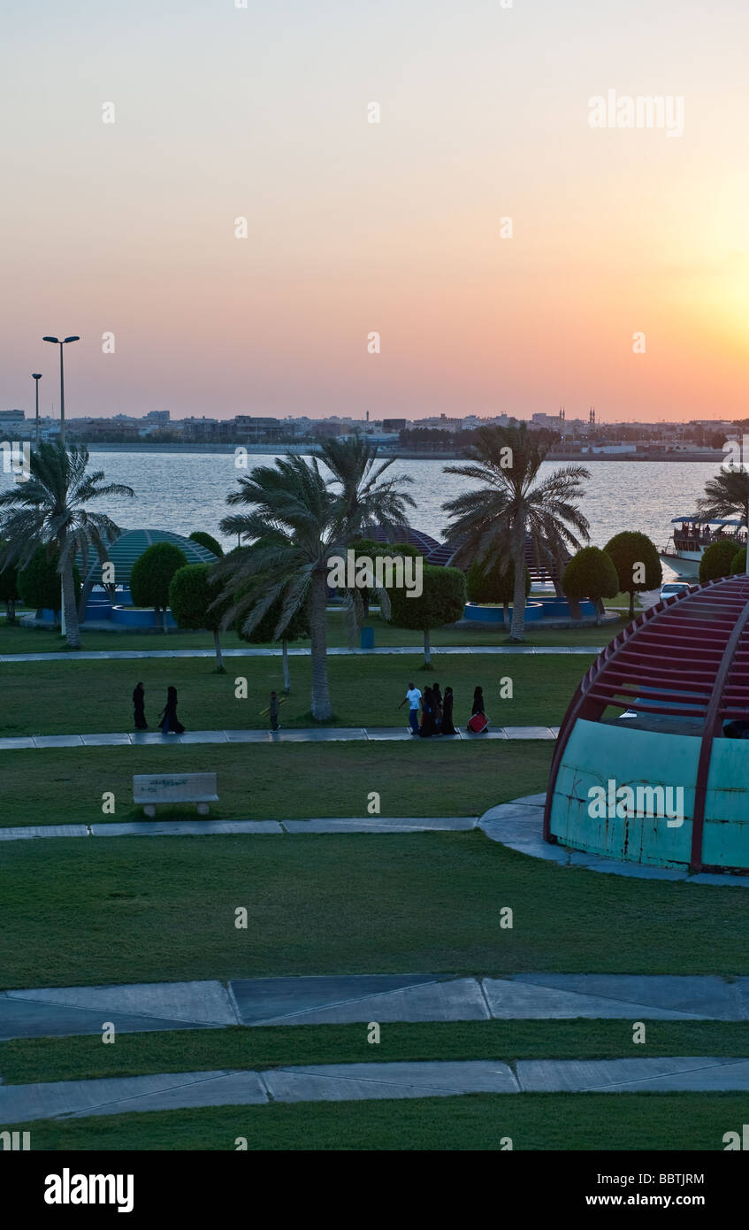 Dammam a garden in the seafront area Stock Photo