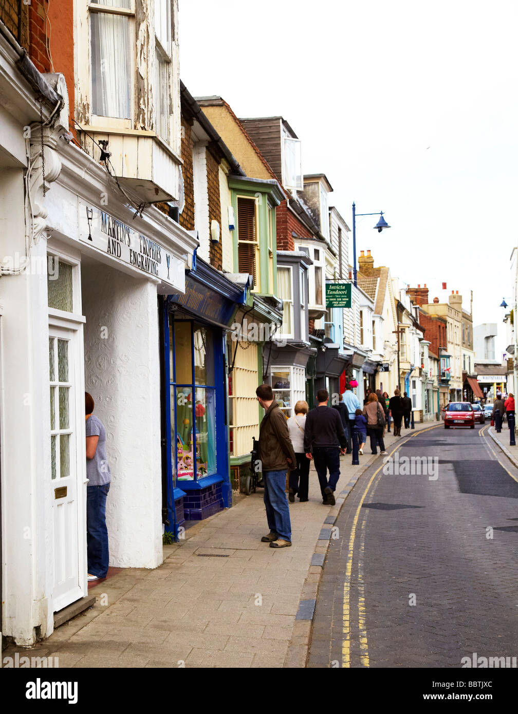 Whitstable high street, Kent, UK Stock Photo Alamy