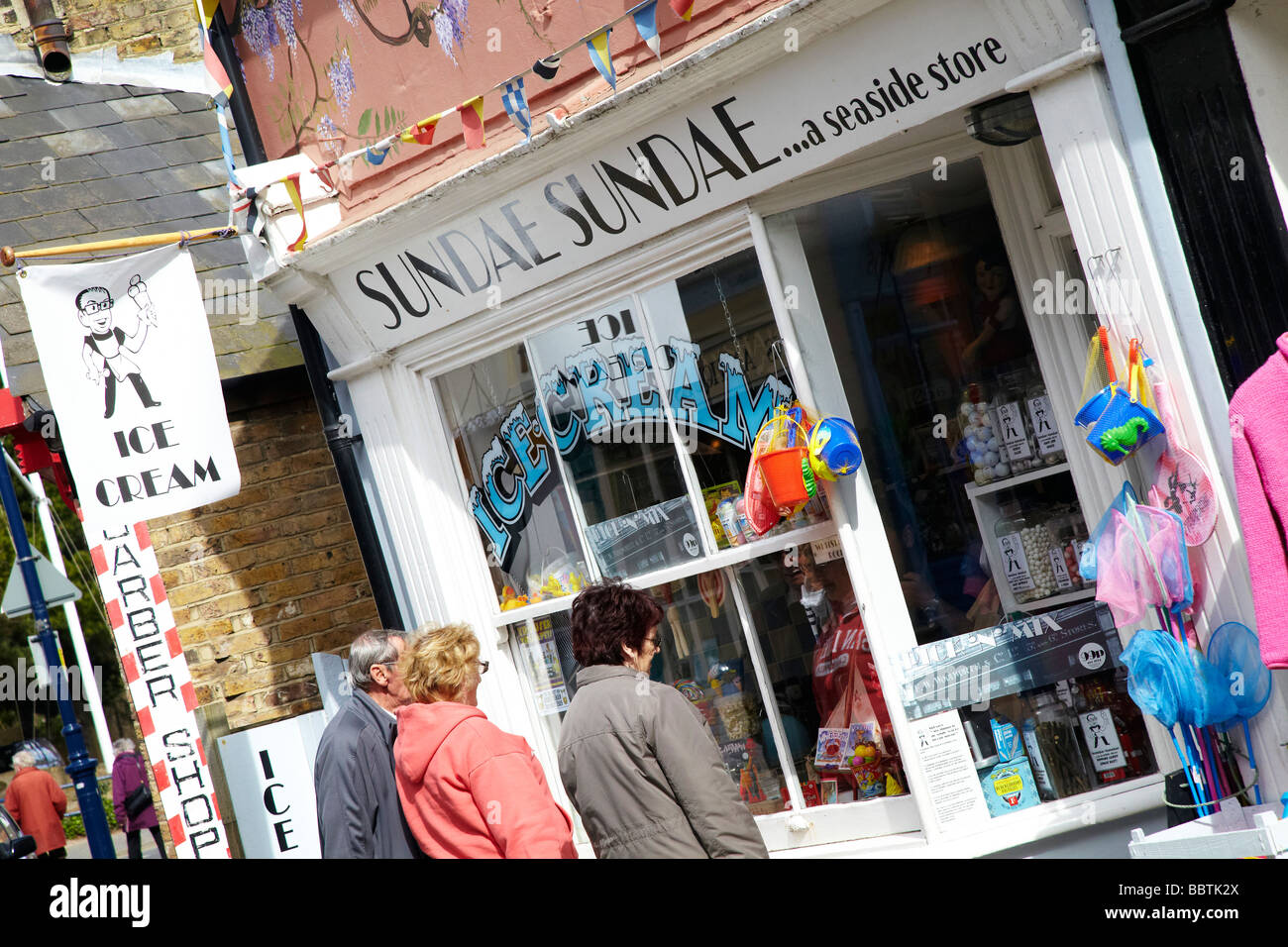 ice cream shop, Whitstable, Kent Stock Photo Alamy