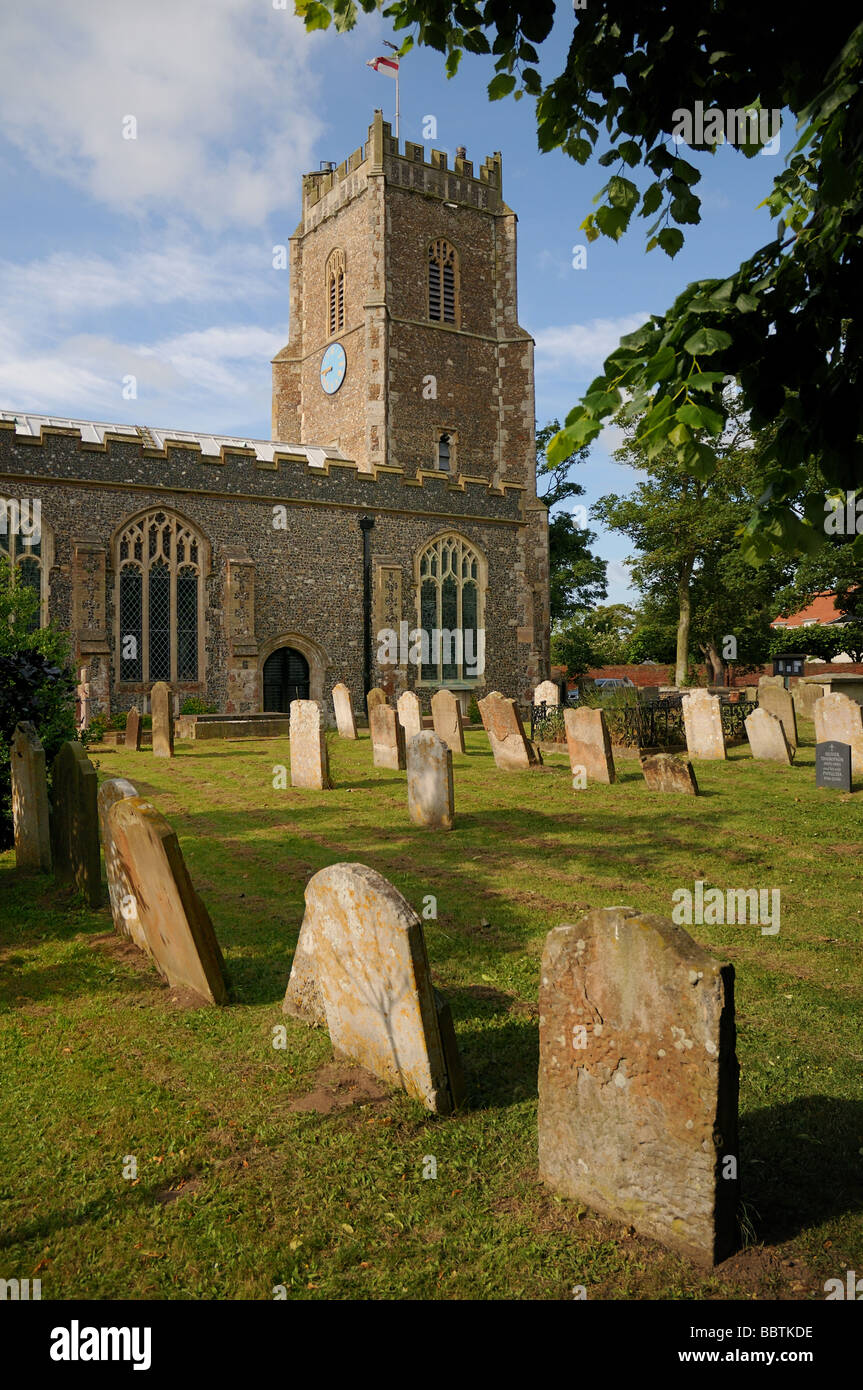 St Peter's & St Paul's Church and Churchyard Aldeburgh Suffolk Stock Photo