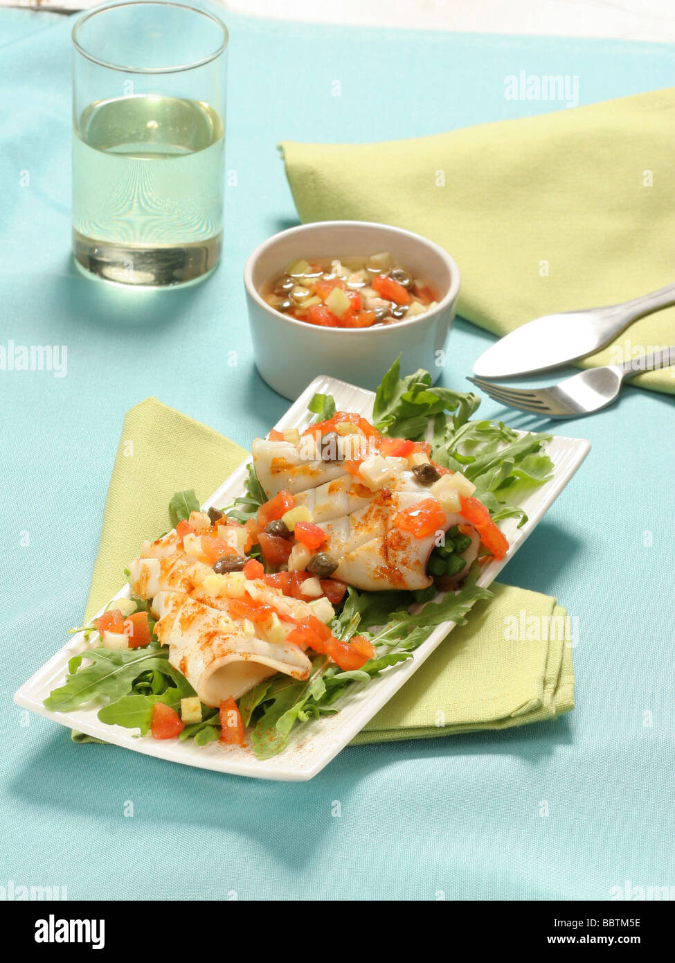 Squid with chilli, Italy Stock Photo - Alamy