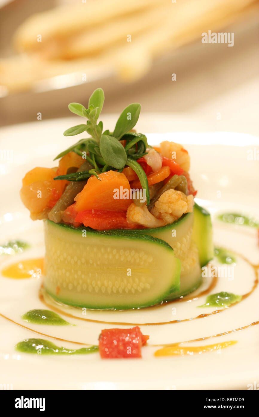 What Is Rabbit Roulade Rabbit roulade and pikled vegetables with sweet and sour sauce ...
