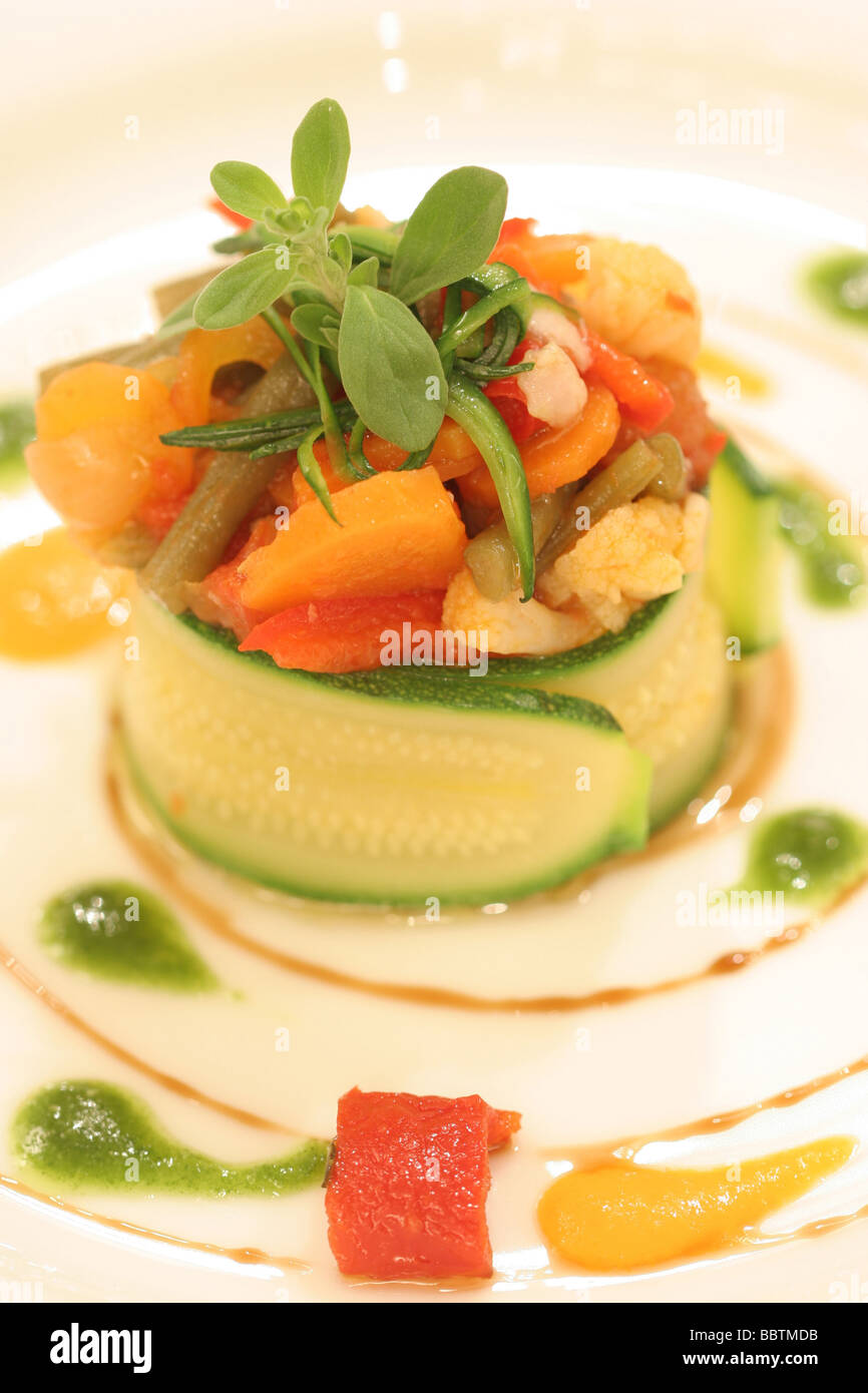 What Is Rabbit Roulade Rabbit roulade and pikled vegetables with sweet and sour sauce ...
