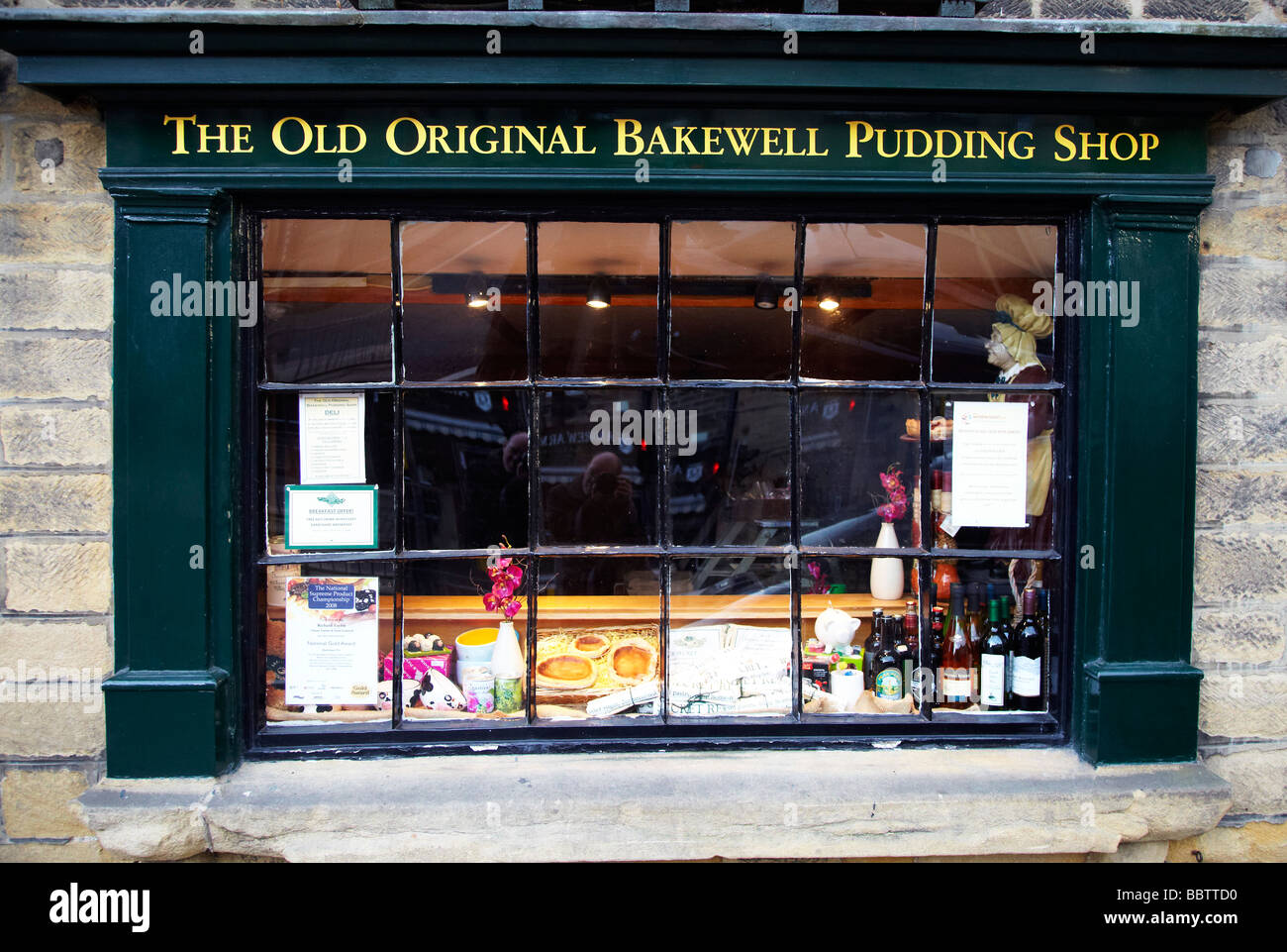 Bakewell pudding shop, pudding shop front Stock Photo