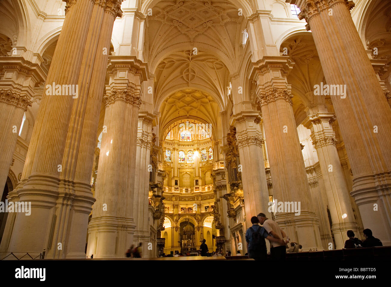 Interior de la Catedral de Granada Andalucía España Cathedral of Granada Andalusia Spain Stock Photo