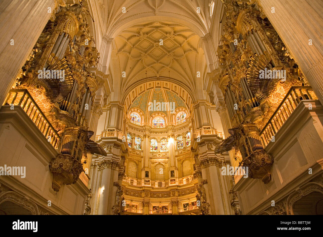 Interior de la Catedral de Granada Andalucía España Cathedral of Granada Andalusia Spain Stock Photo