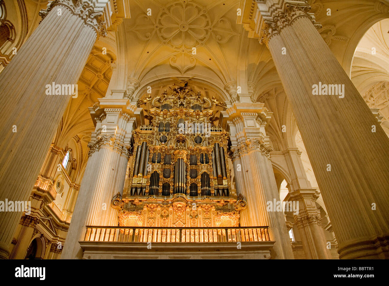 Interior de la Catedral de Granada Andalucía España Cathedral of Granada Andalusia Spain Stock Photo