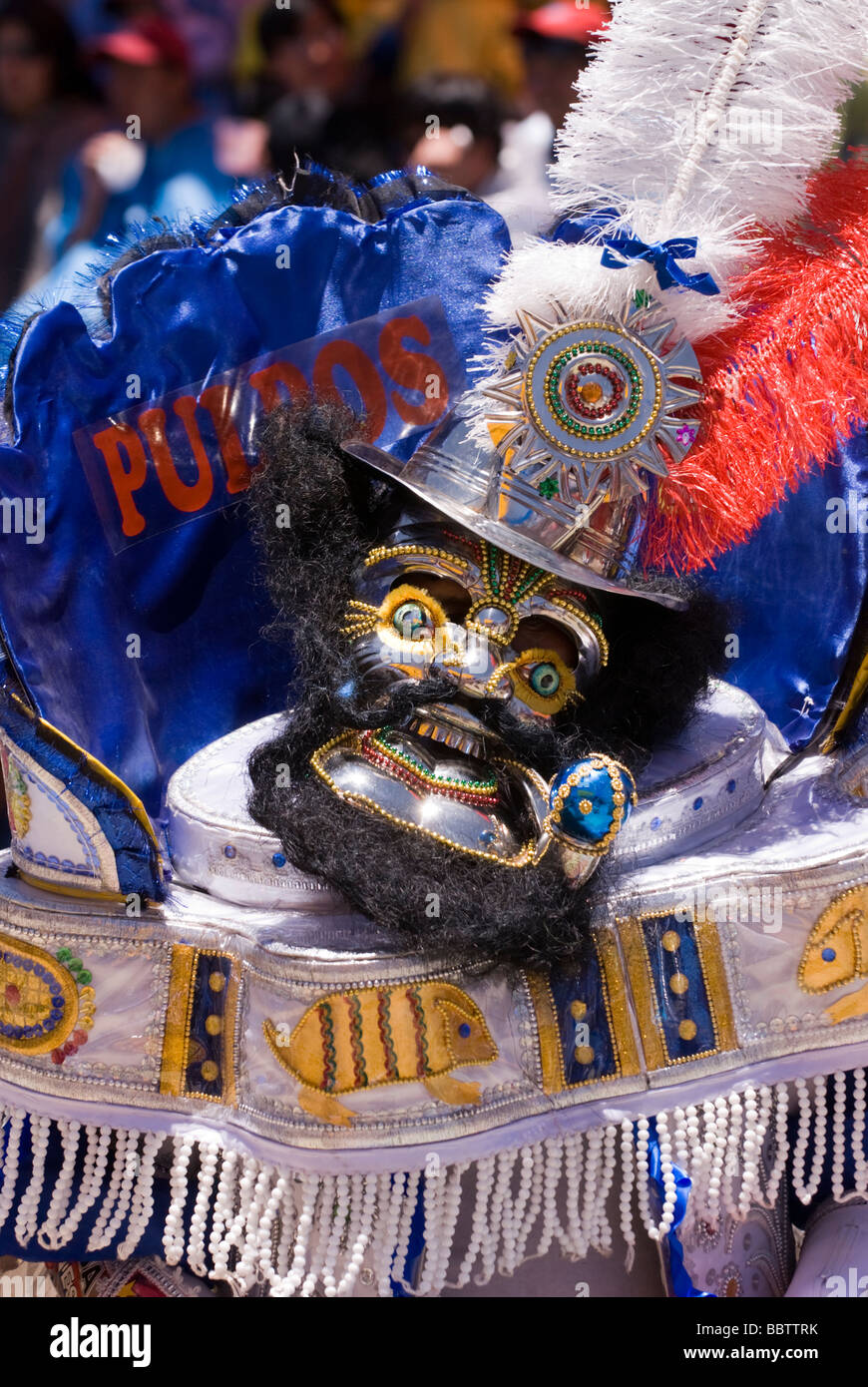 A Moreno Dancer in Oruro Carnival, Bolivia Stock Photo