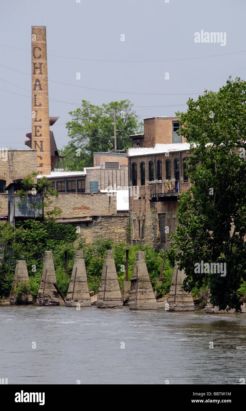 The former Challenge windmill factory on the Fox River in Batavia