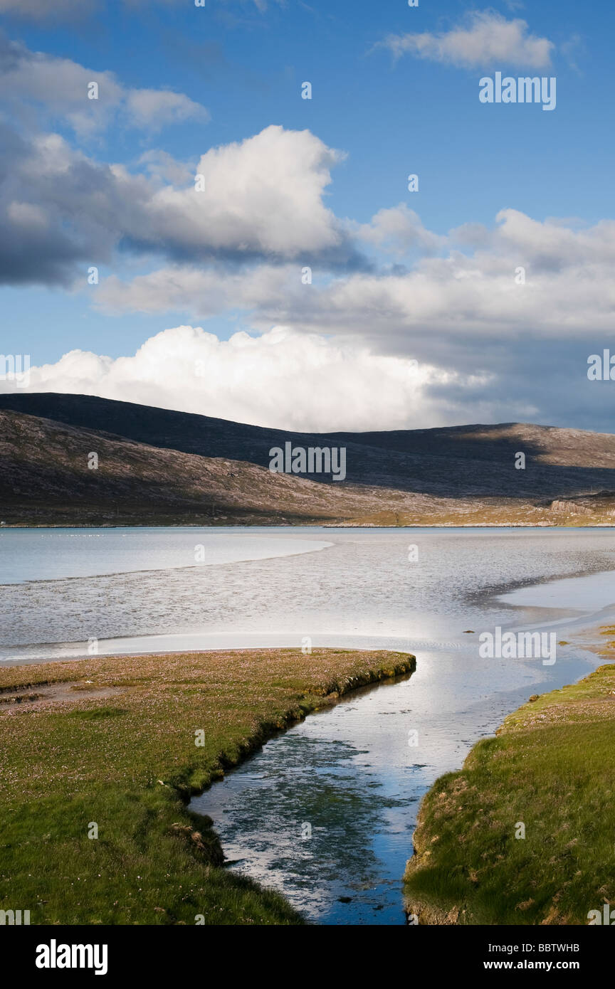 Luskentyre estuary, Isle of Harris, Outer Hebrides, Scotland Stock Photo