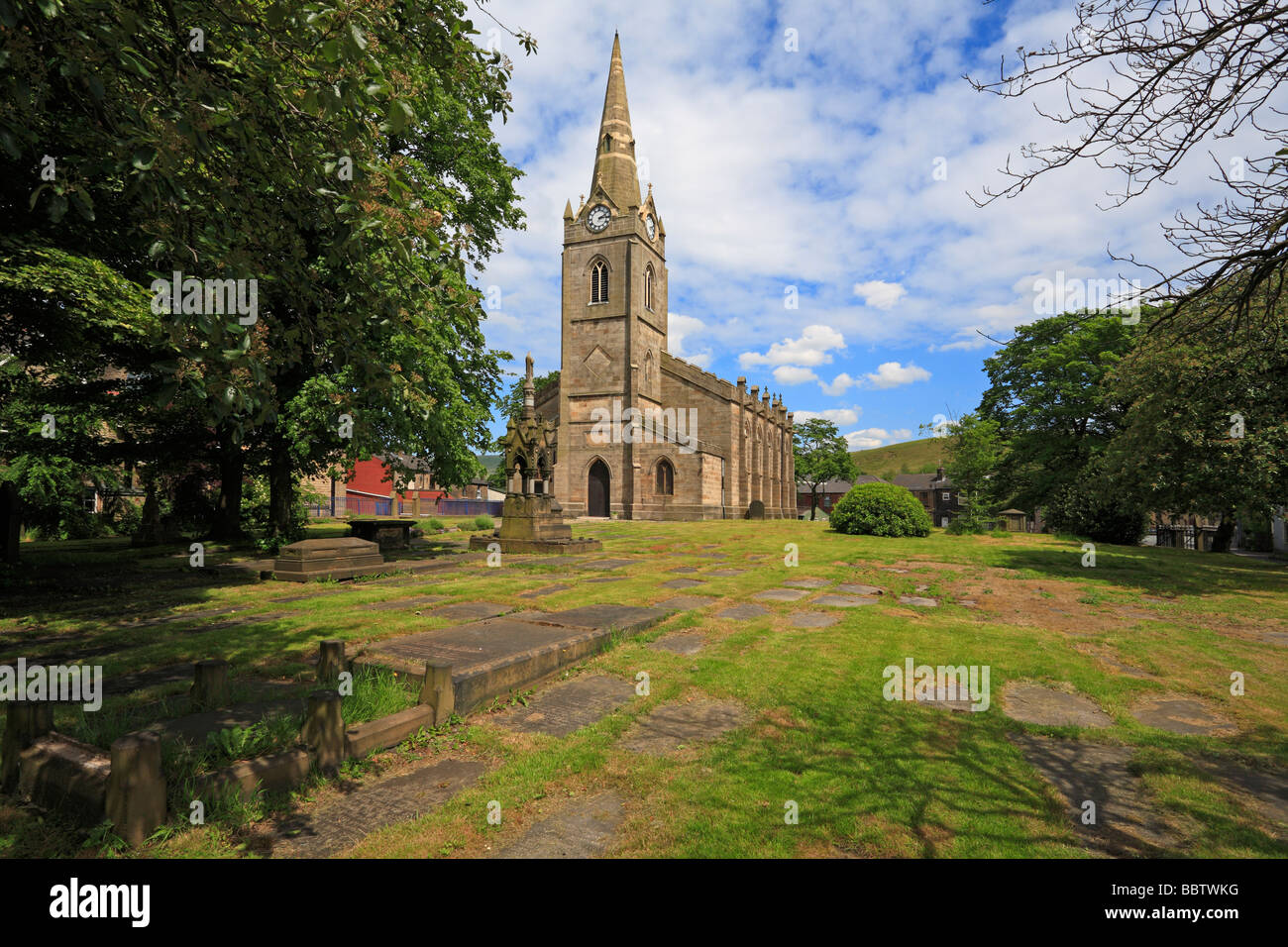 Holy Trinity Church Littleborough Rochdale Greater Manchester Lancashire England UK Stock Photo