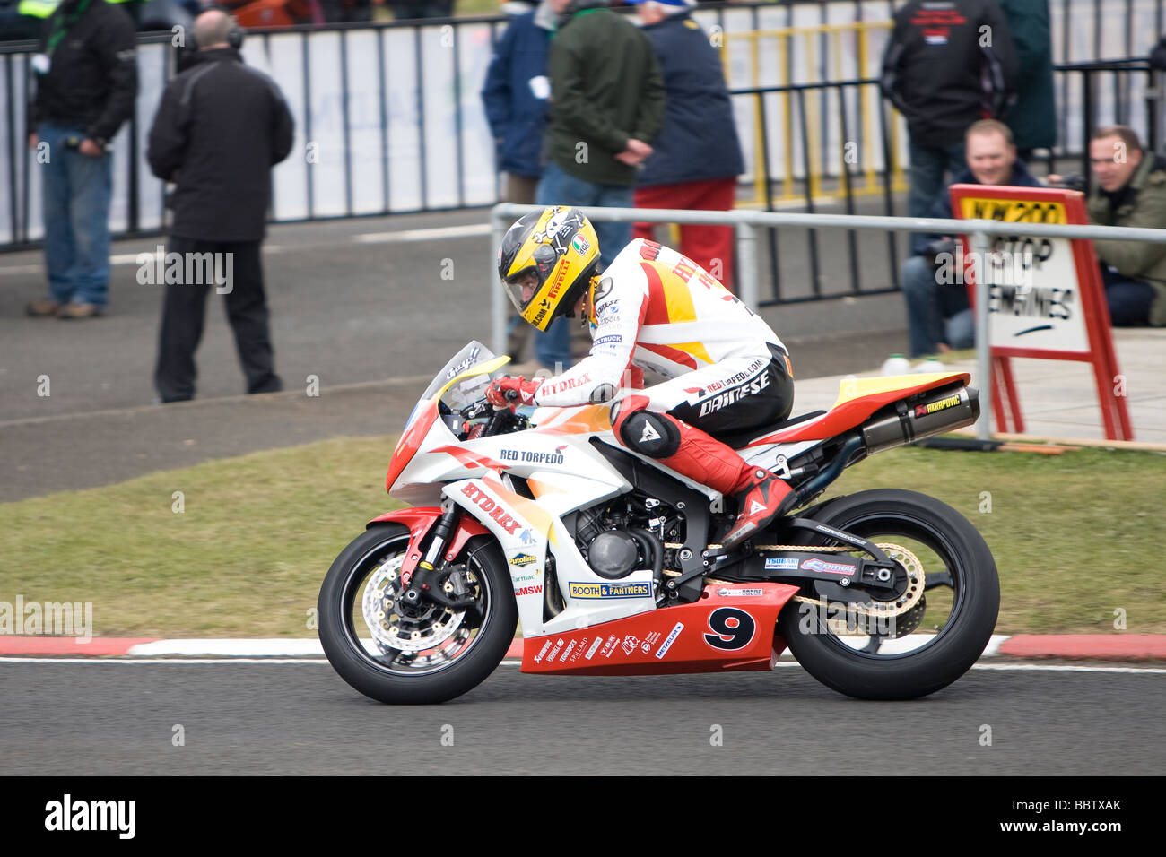 Guy Martin 600cc Supersport race North West 200 Stock Photo