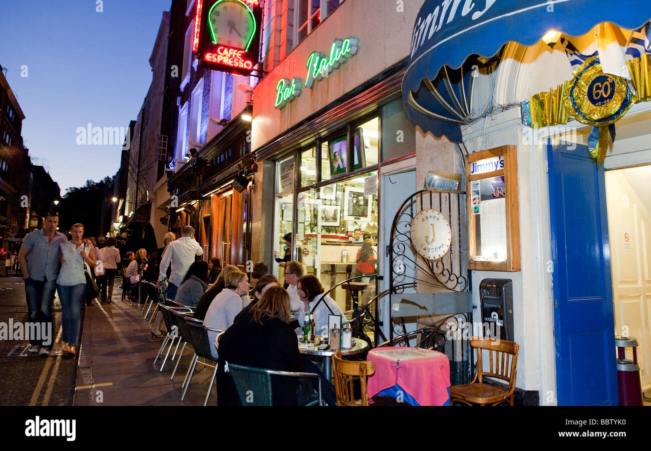 Bar Italia Frith Street Soho London Uk Europe Stock Photo