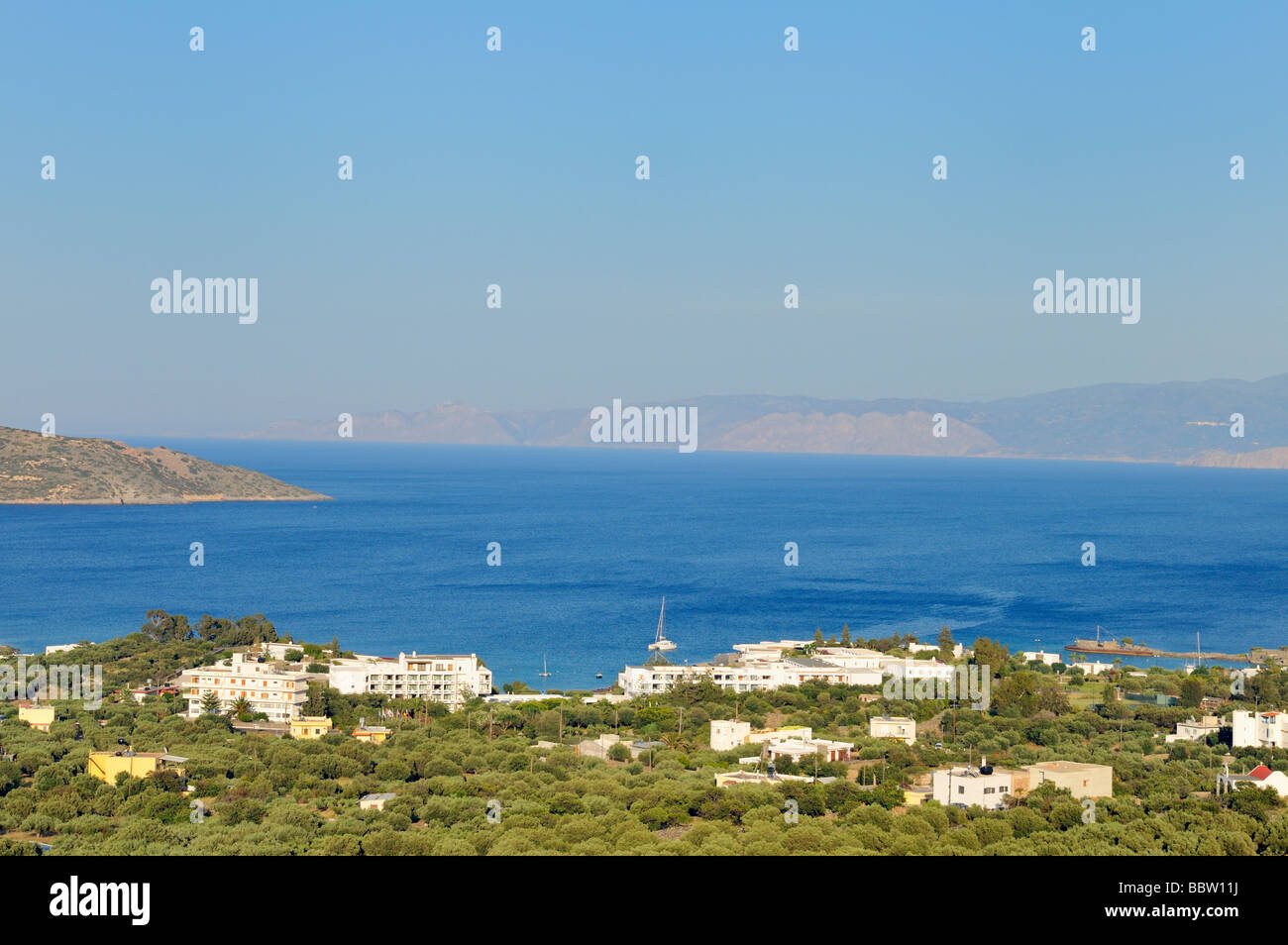 Elounda, Crete, Greece Stock Photo