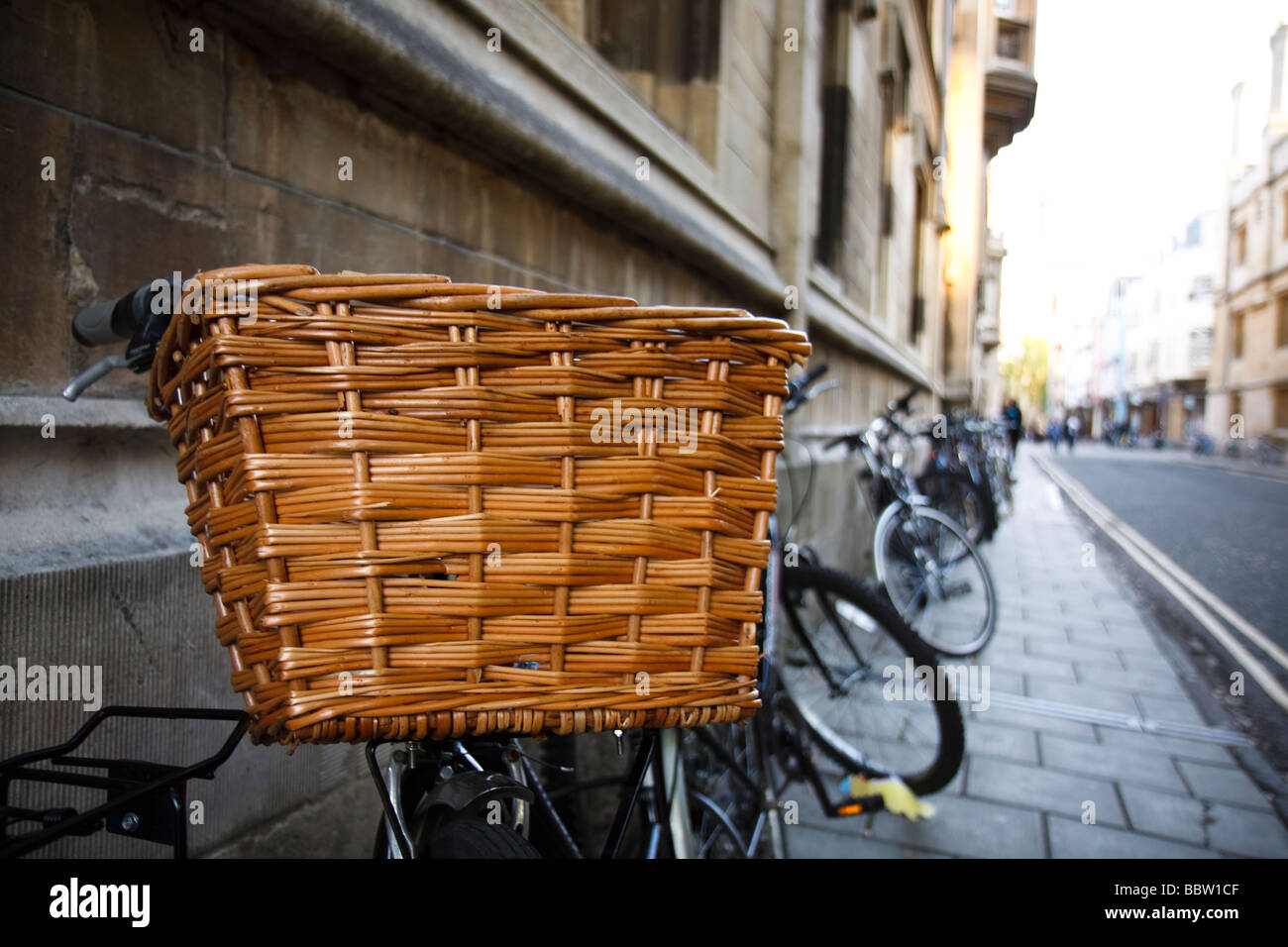 Bike basket Stock Photo