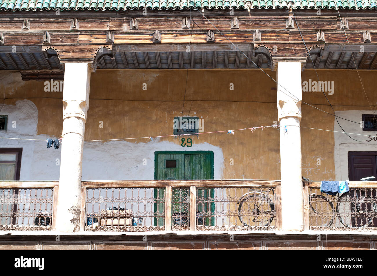 A scene off the Djemaa el Fna square in Marrakesh Morocco Stock Photo