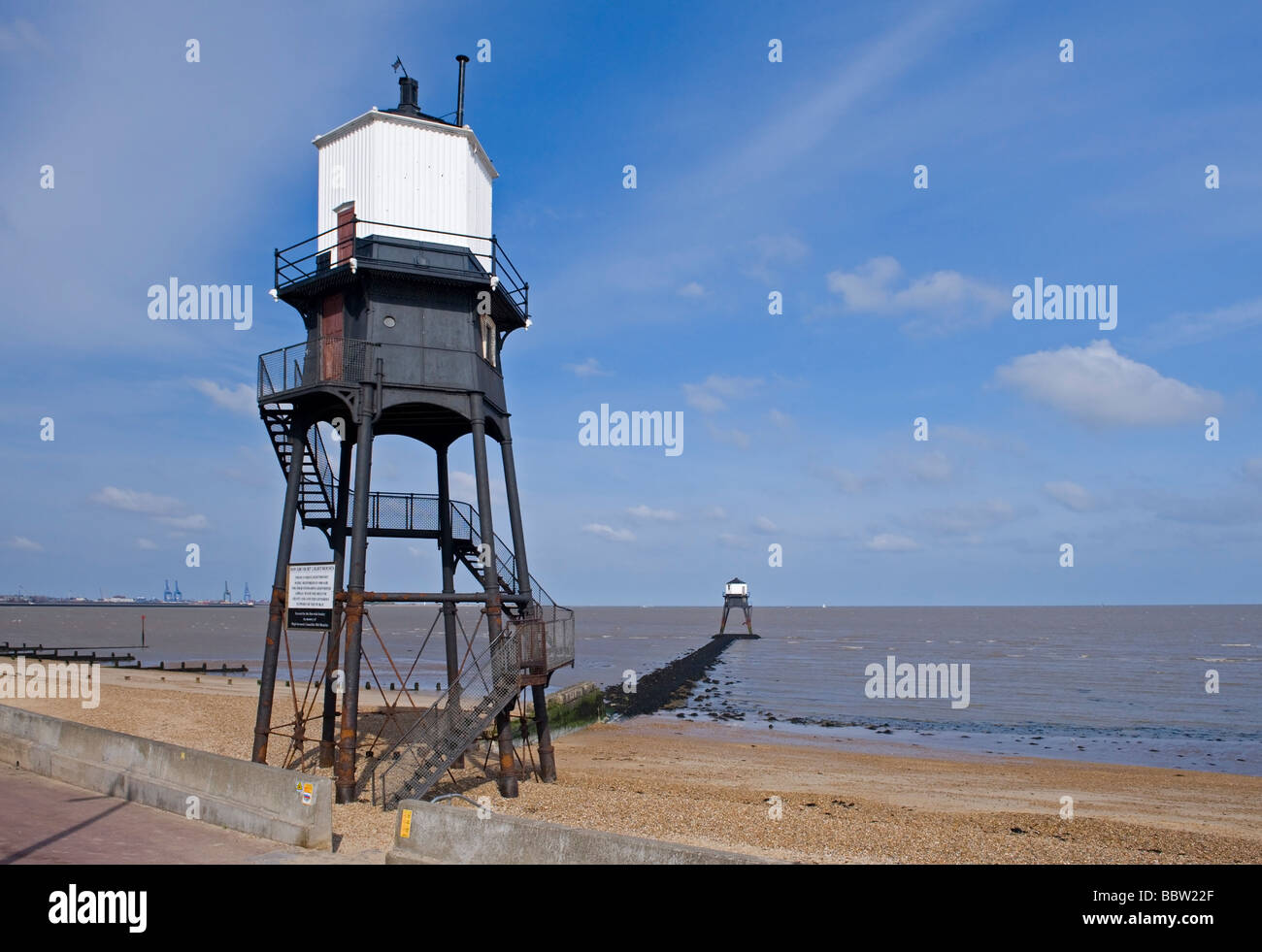 Dovercourt Lighthouse, Dovercourt, Essex, england. Stock Photo