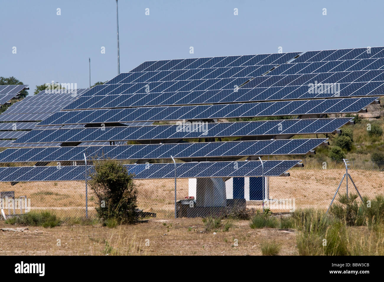 Solar energy centre in the Zamora province, Spain Stock Photo - Alamy