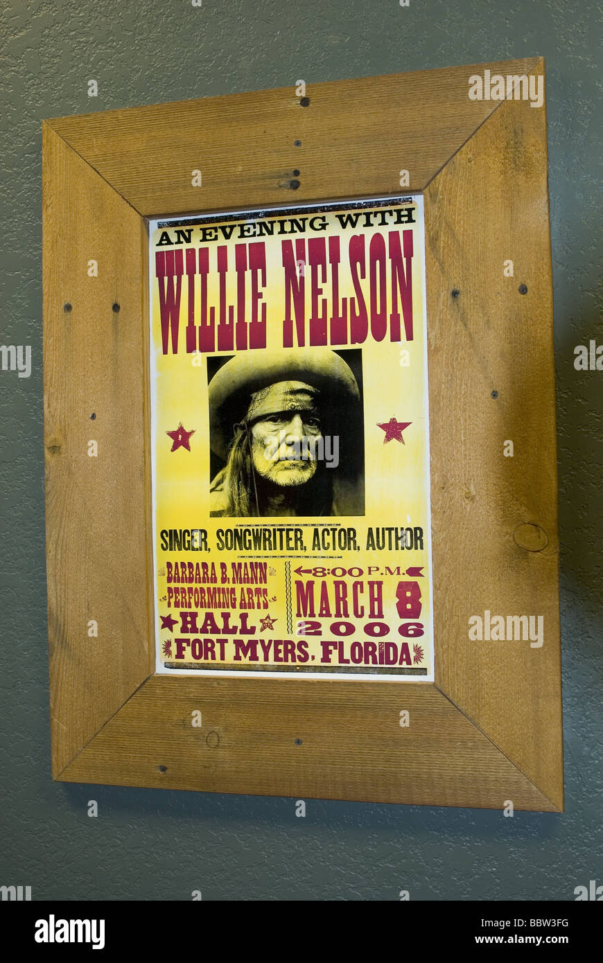 Willie Nelson's Place at Carl's Corner Truckstop in Texas Stock Photo