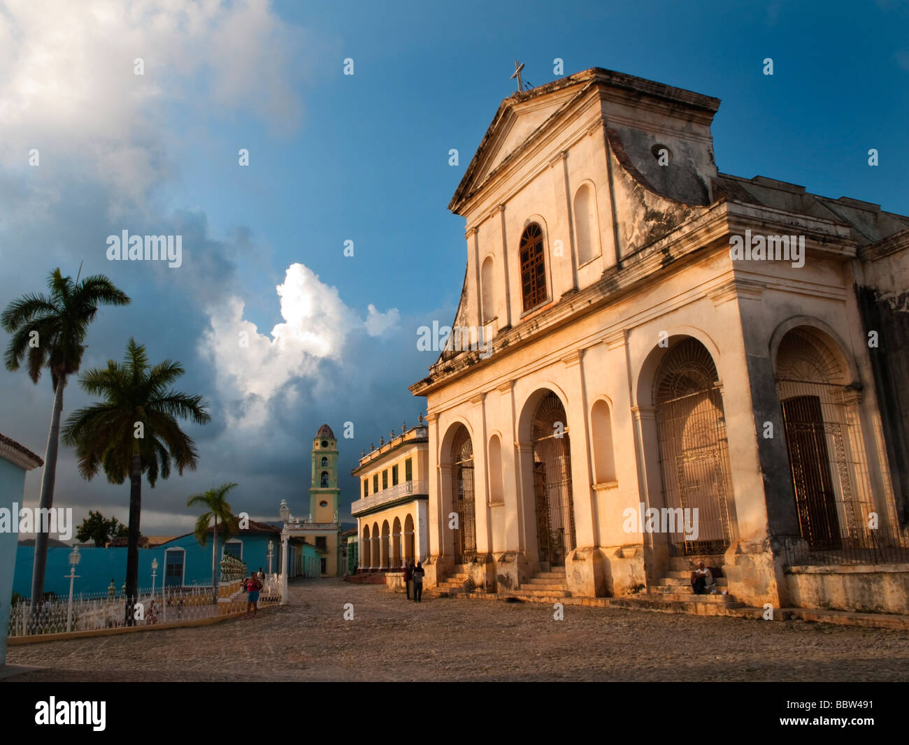 Sunset in Trinidad, Cuba, Caribbean Stock Photo