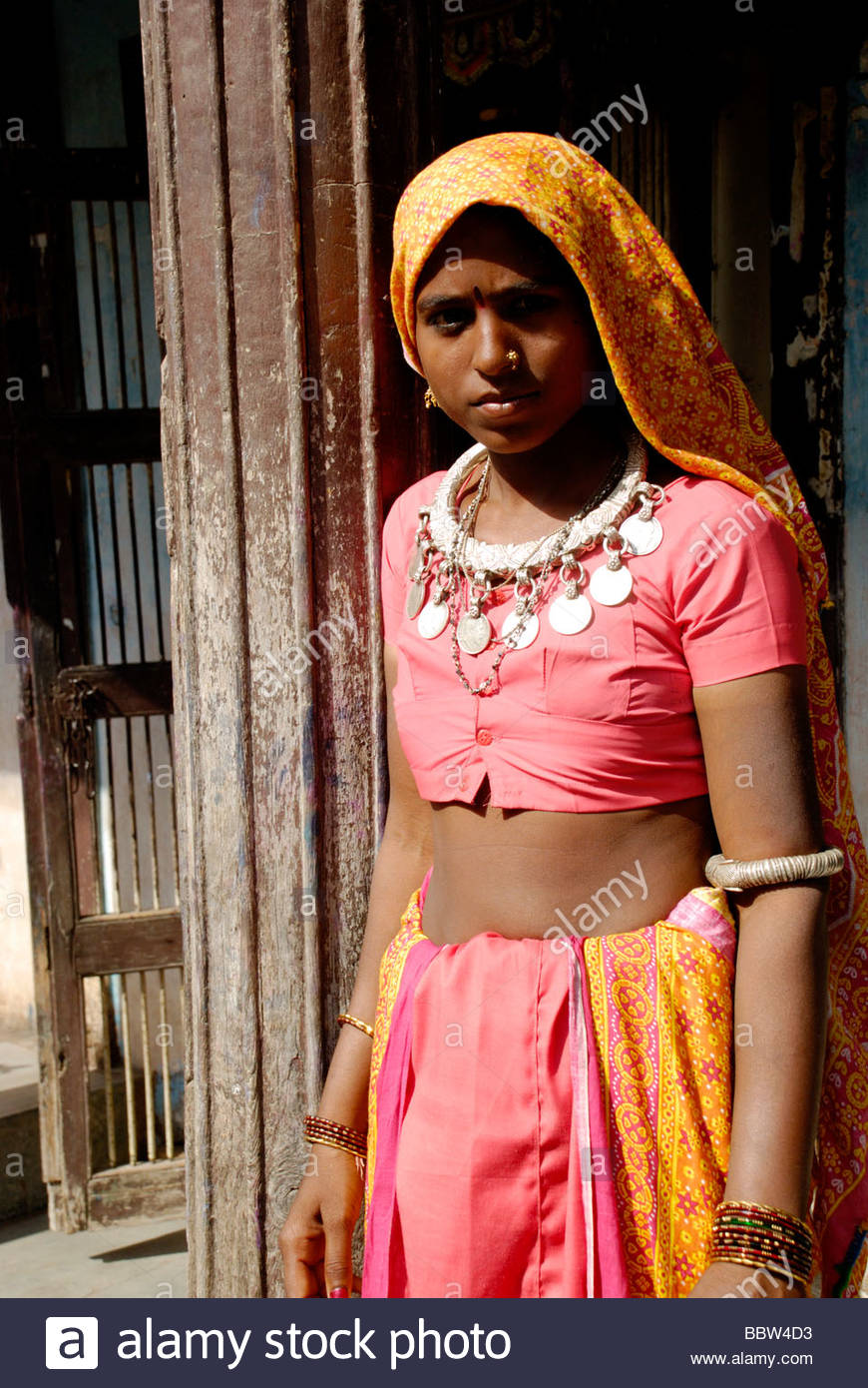 People Of Rural Area In Gujarat India Stock Image People Of Rural Area In Gujarat India Stock Image