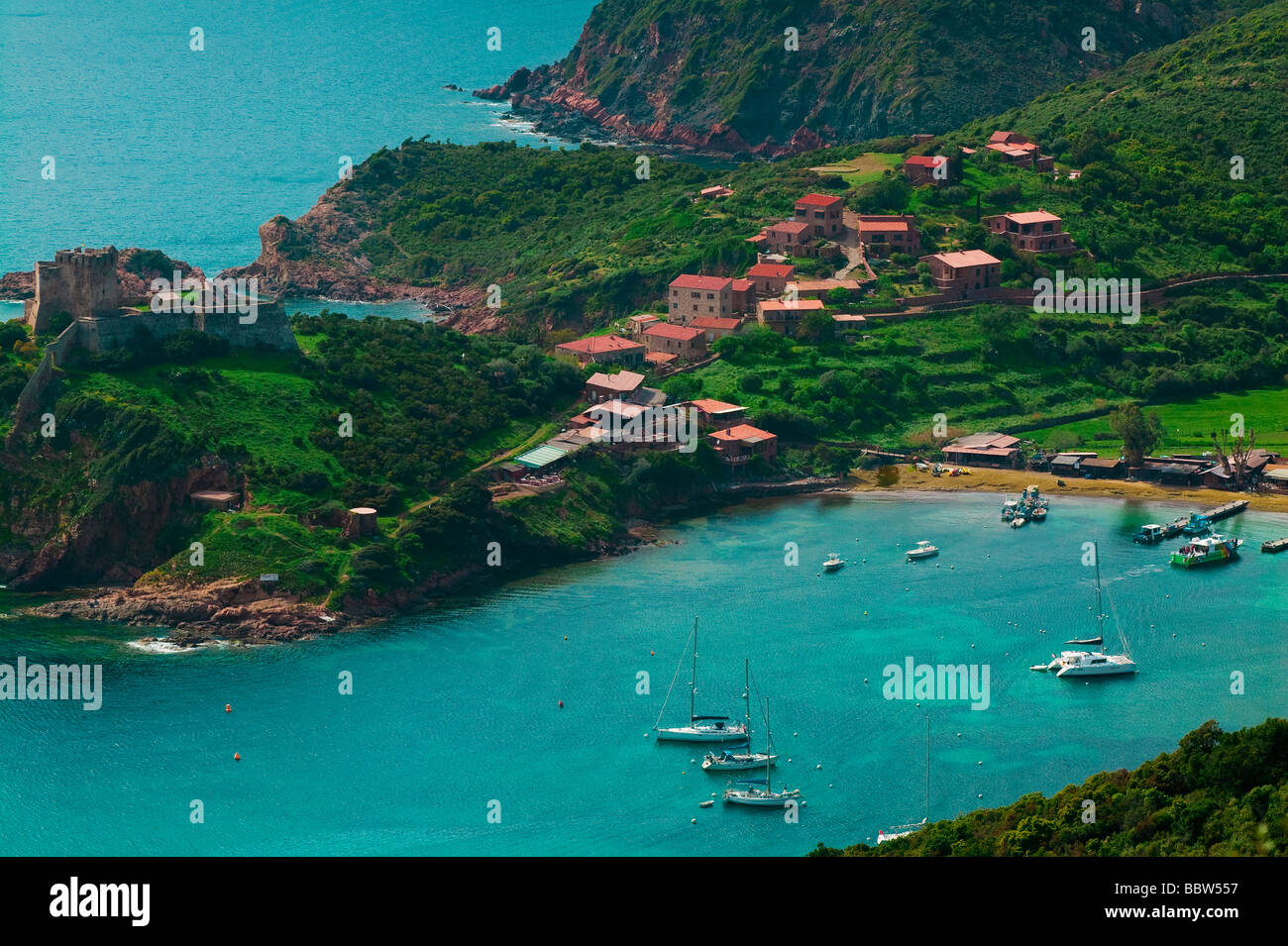 Girolata Corsica France Stock Photos Girolata Corsica