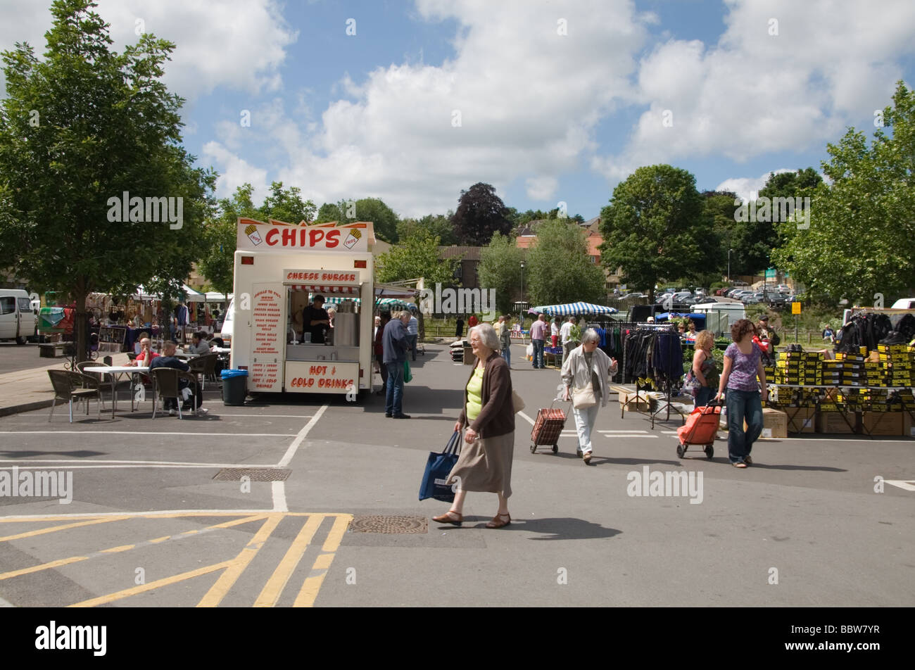 The Saturday market: Frome, Somerset, UK Stock Photo - Alamy