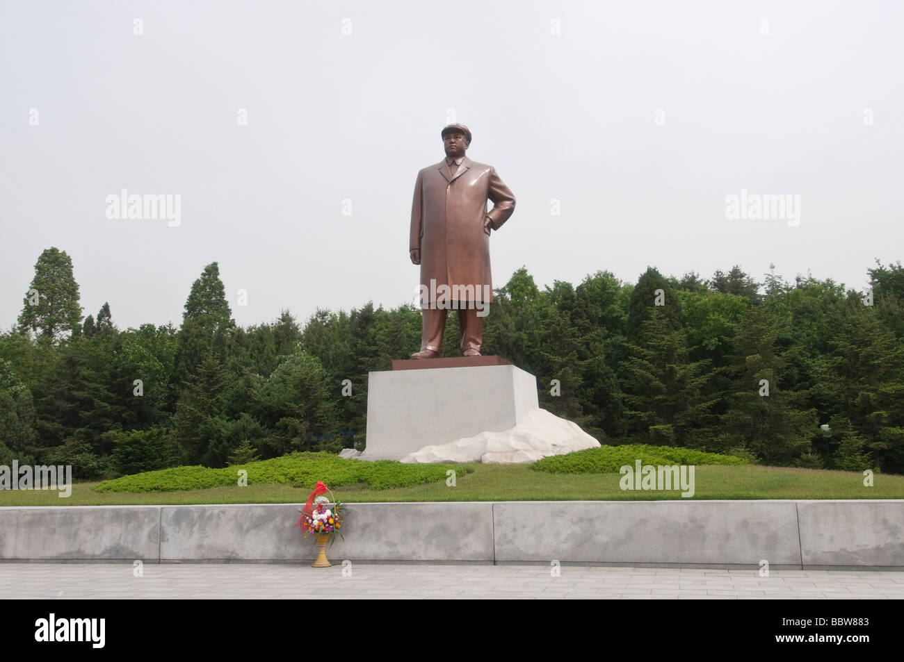 The Great Leader Kim Il Sung in Nampo North Korea Stock Photo