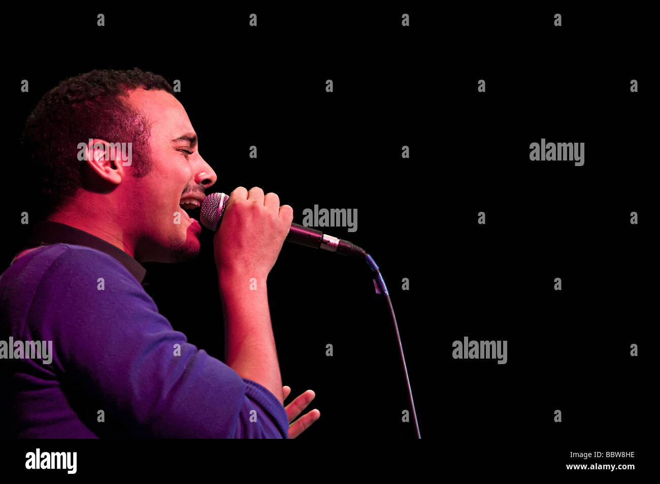 bryn christopher british r and b singer at gigbeth in birmingham 2008 ...