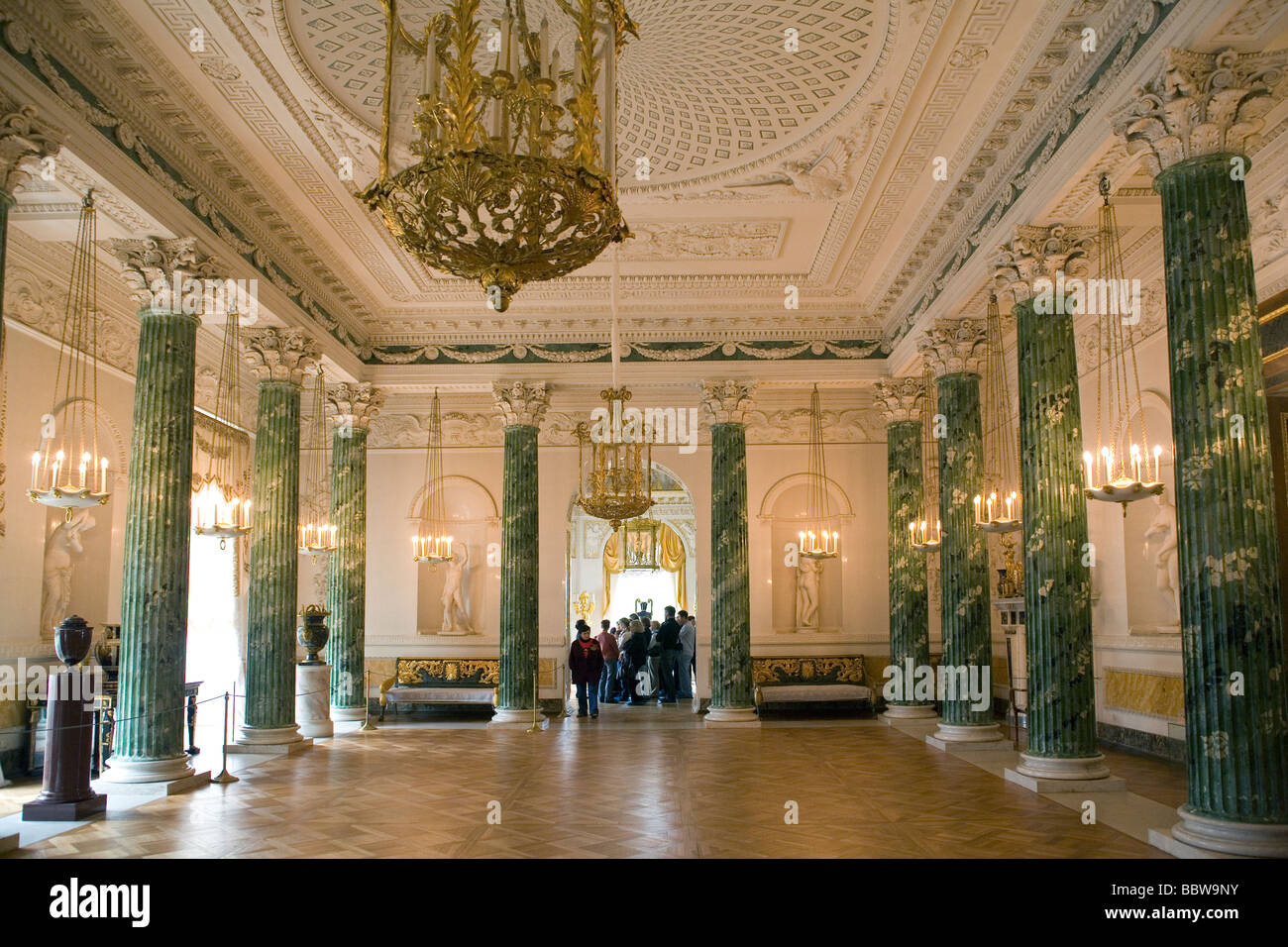 Russia St.Petersburg Pavlovsk Palace Grecian hall Stock Photo