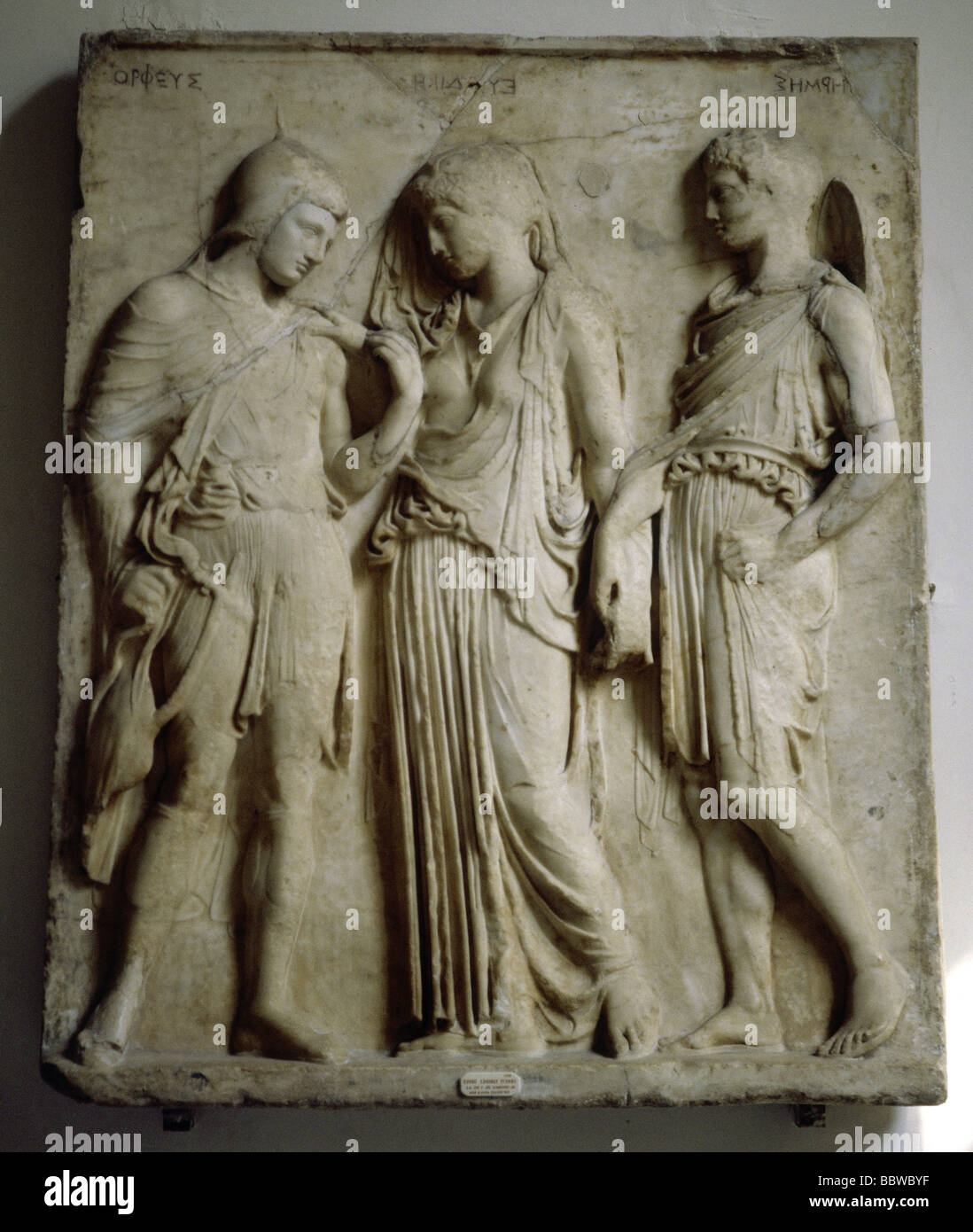 Hermes lat Mercurius griech Gott mit Eurydike und Orpheus Stock Photo 24529779 Alamy