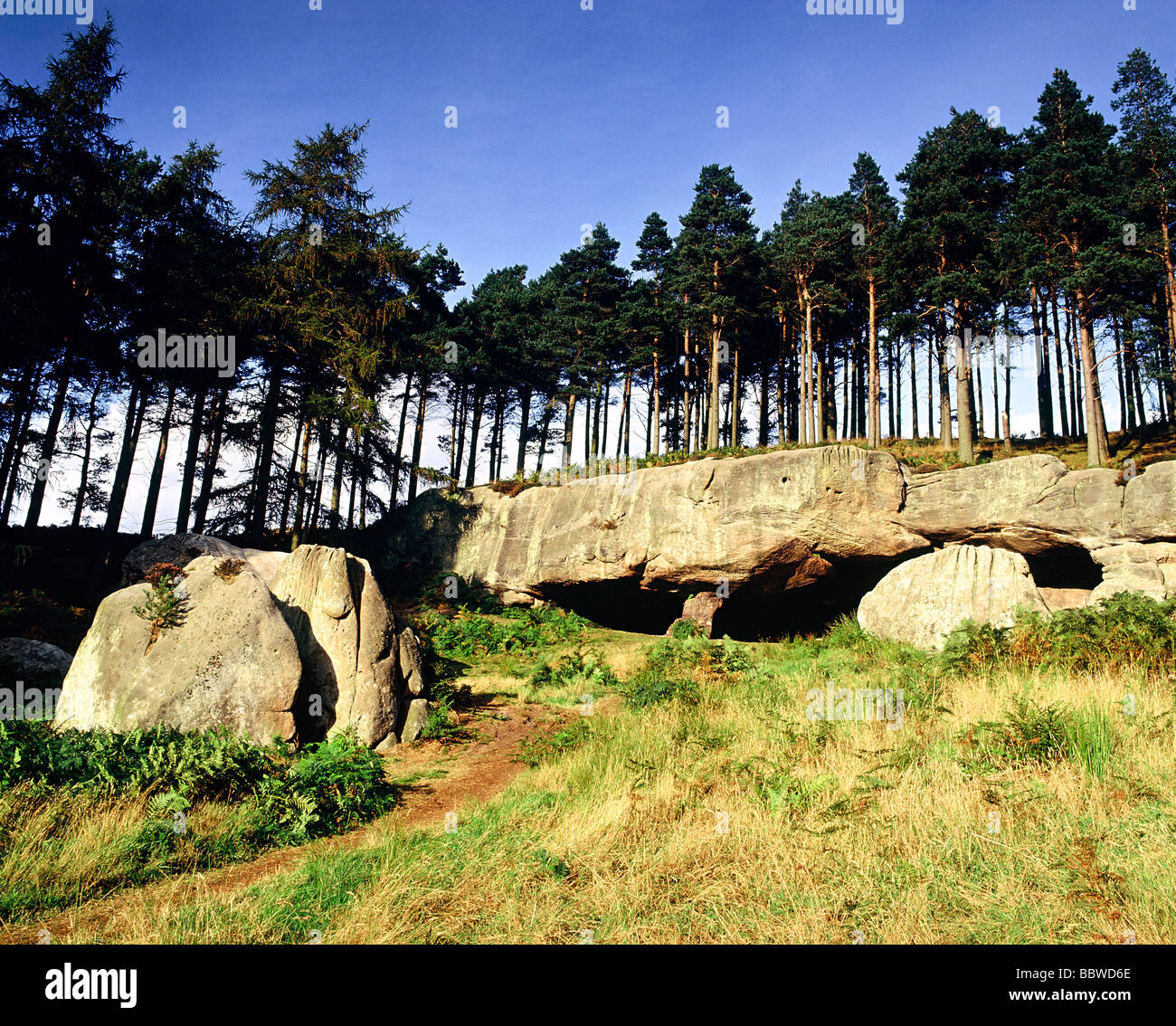 St Saint Cuthberts Cave Nr Holy Island Northumberland UK Celtic Britain