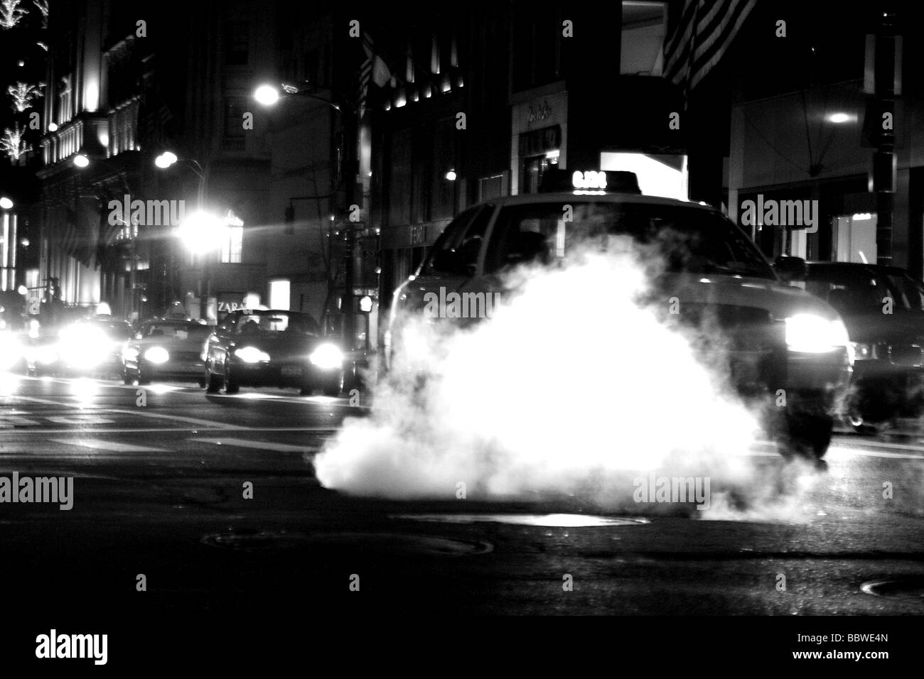 New York City at Night Stock Photo