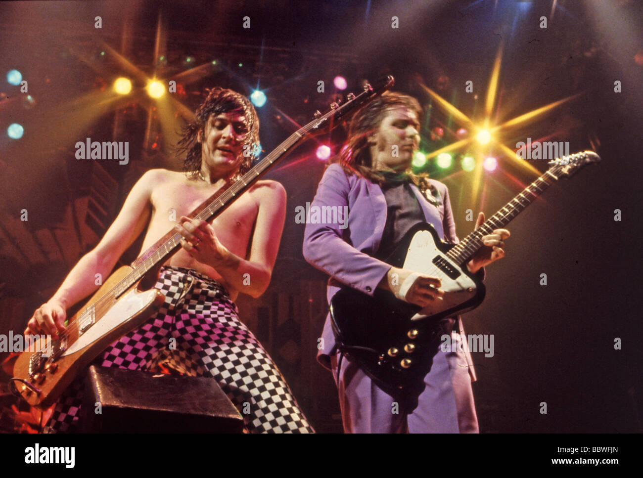 UFO  - UK rock group in 1980s Stock Photo