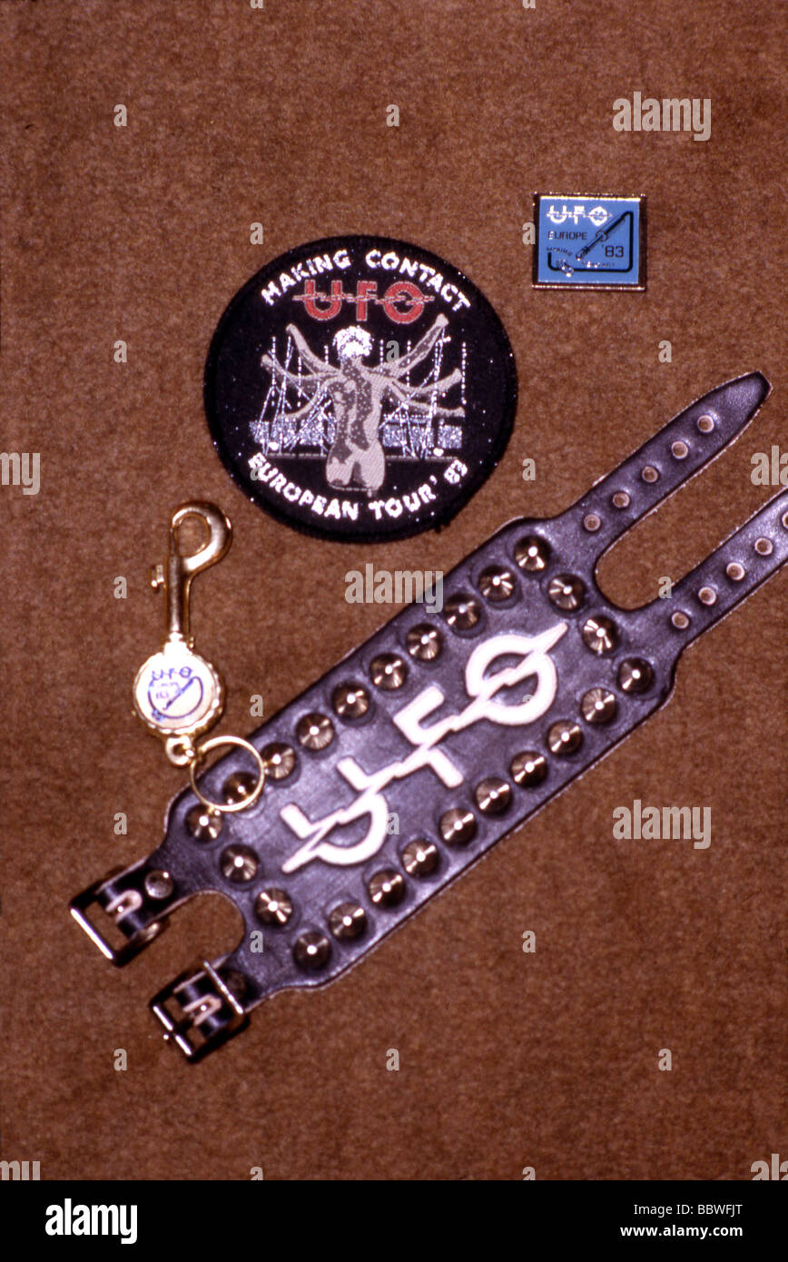 UFO UK rock group memorabilia Stock Photo Alamy