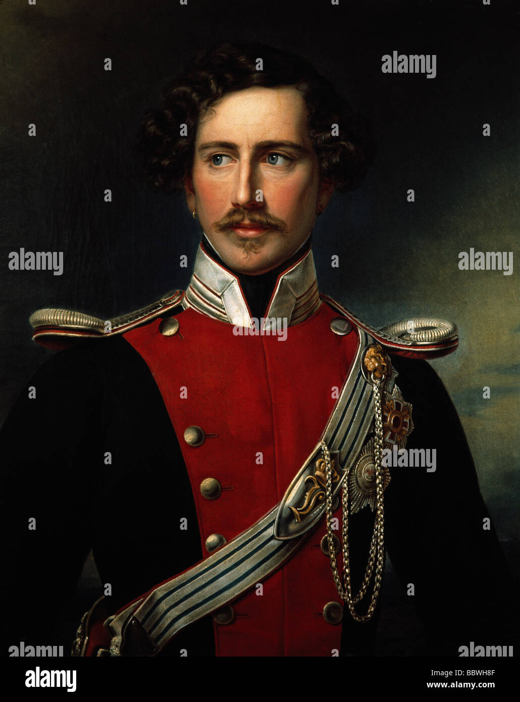 Thurn und Taxis, Maximilian Karl Prince of, 3.11.1802 - 11.1.1871, portrait, as colonel of the Bavarian Light Cavalry Regiment No. 2 'Taxis', painting, oil on canvas, Stock Photo