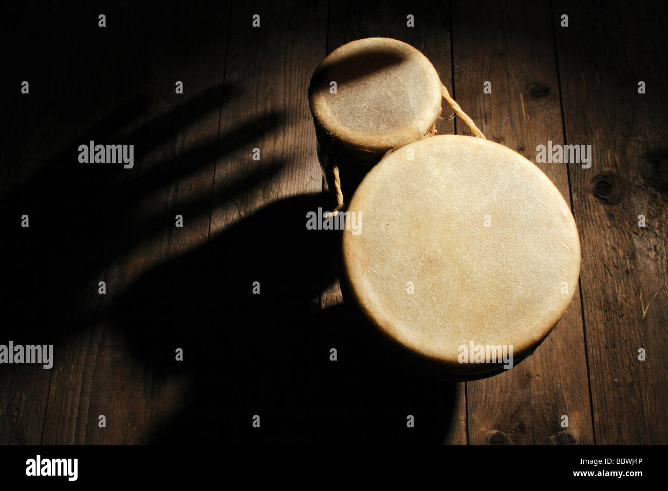 Moroccan Tam-Tam drums. Stock Photo