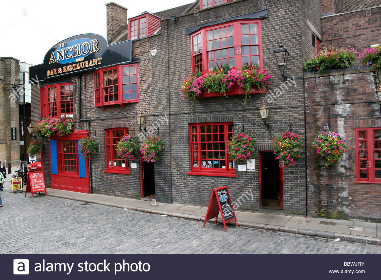 pix The Anchor Bankside Pub London https www alamy com stock photo southwark the anchor bankside bar restaurant london great britain 24535167 html