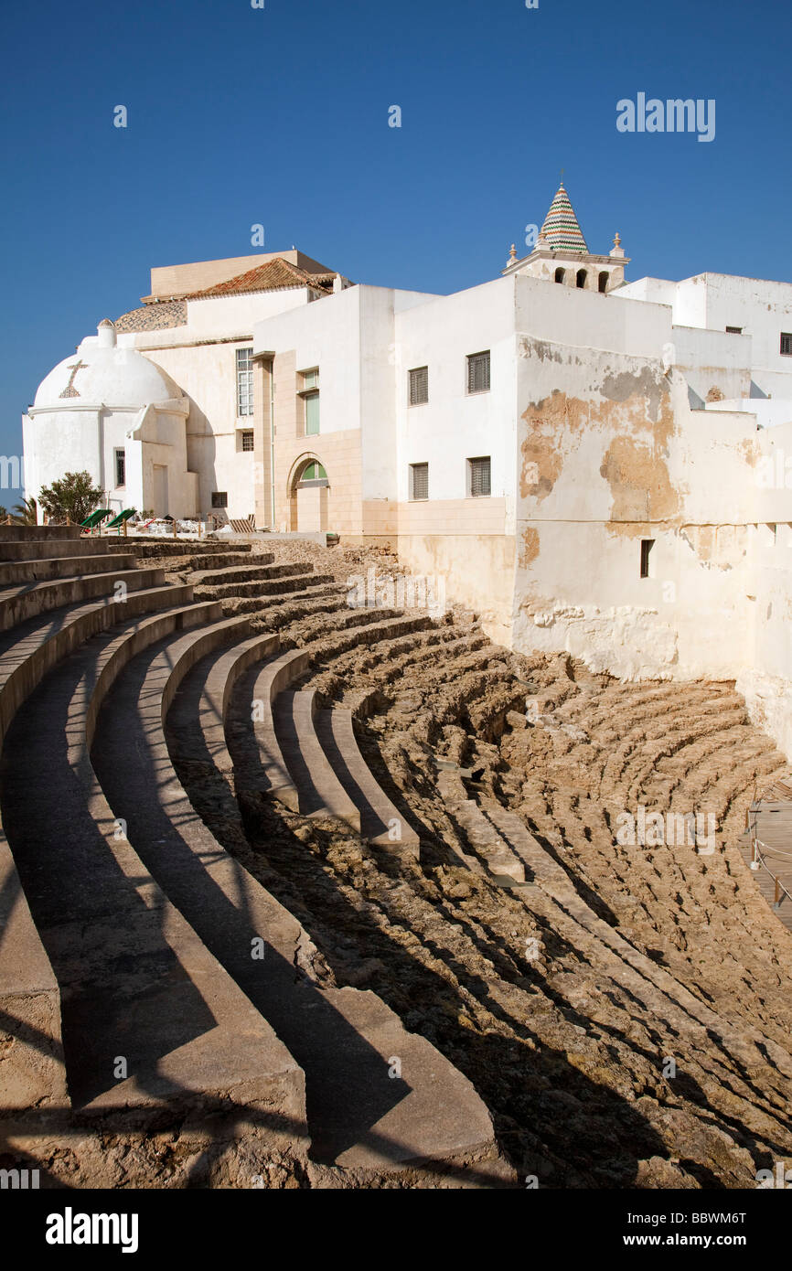 Teatro Romano de Cádiz Andalucía España Roman theater in Cadiz Andalusia Spain Stock Photo