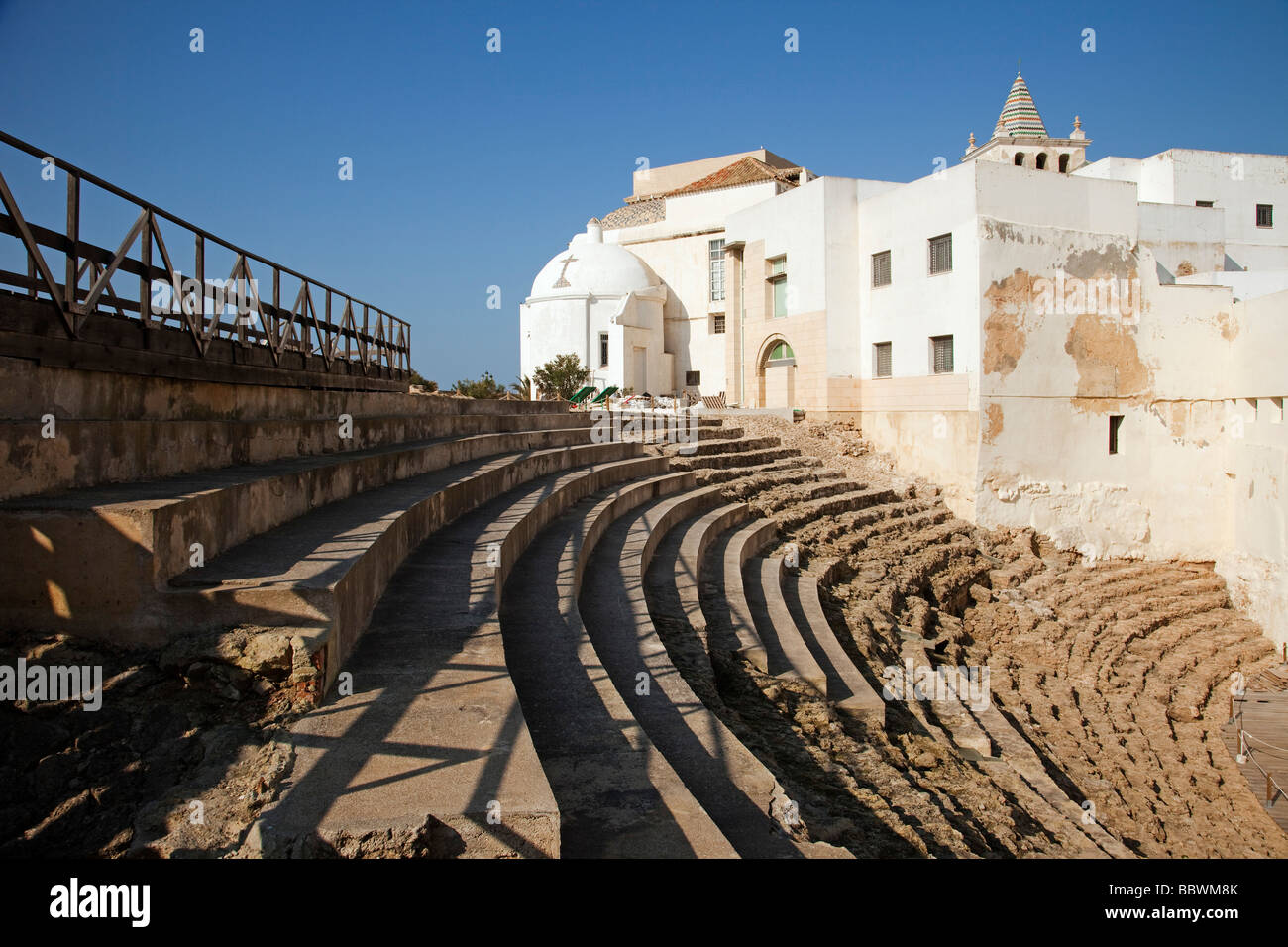 Teatro Romano de Cádiz Andalucía España Roman theater in Cadiz Andalusia Spain Stock Photo
