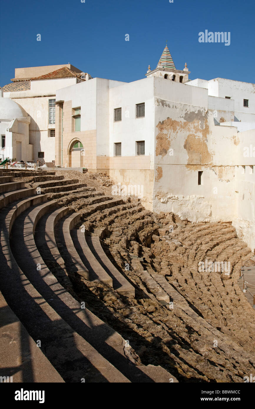 Teatro Romano de Cádiz Andalucía España Roman theater in Cadiz Andalusia Spain Stock Photo