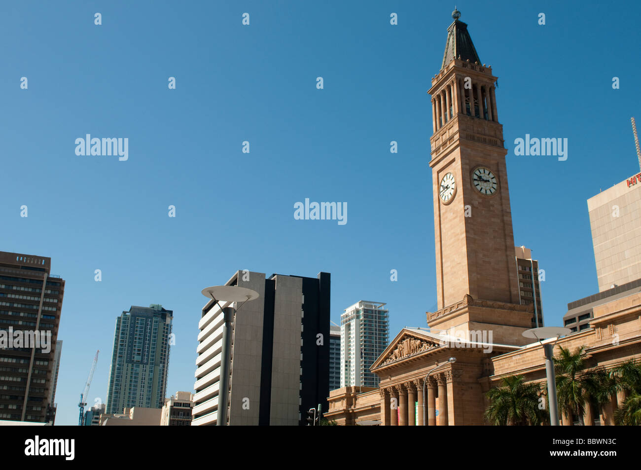 Brisbane City Hall which houses Museum of Brisbane, Queensland, Australia Stock Photo