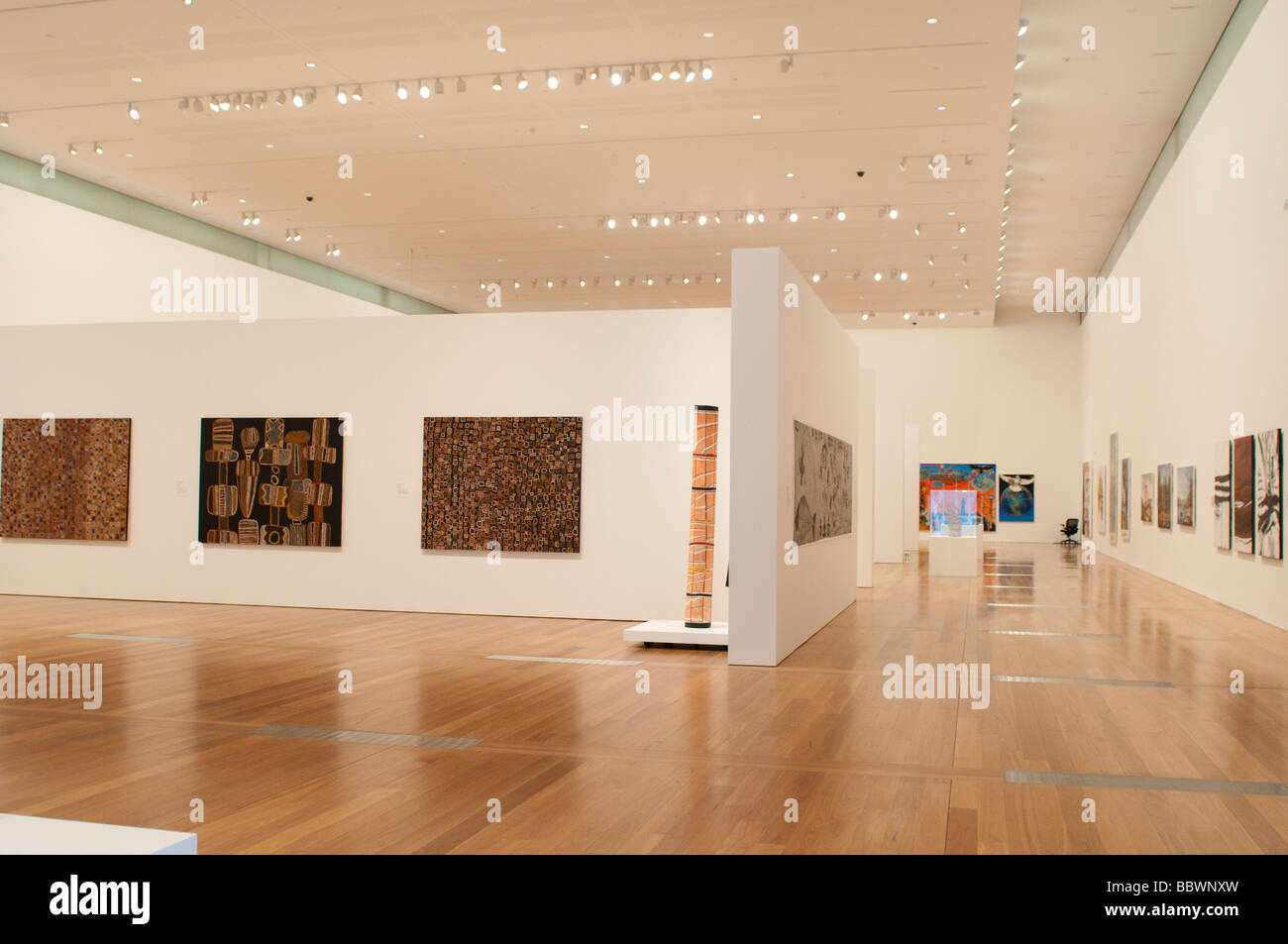 GOMA Gallery of Modern Art Aboriginal Gallery Brisbane Australia Stock